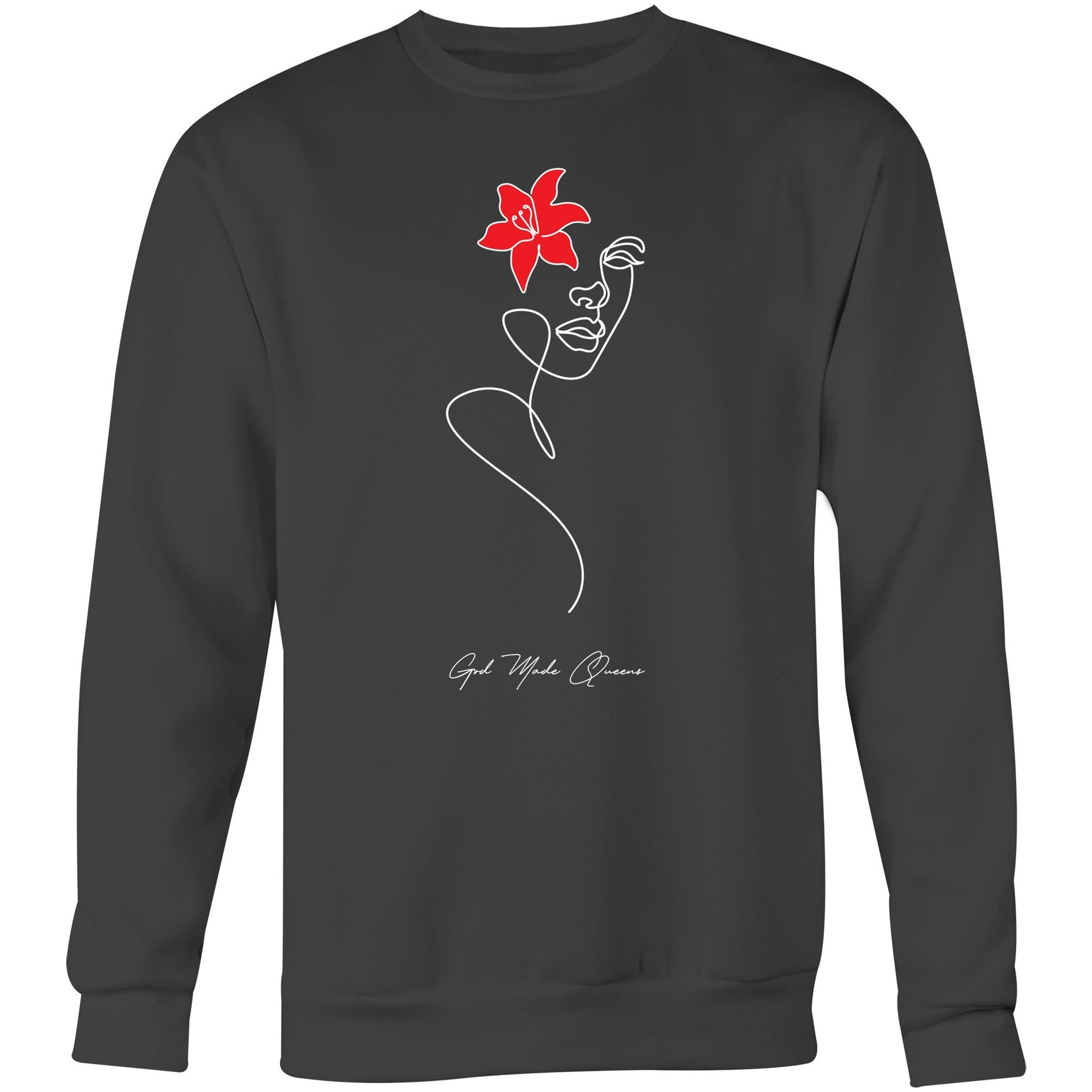 RED FLOWER Sweatshirt Front Print