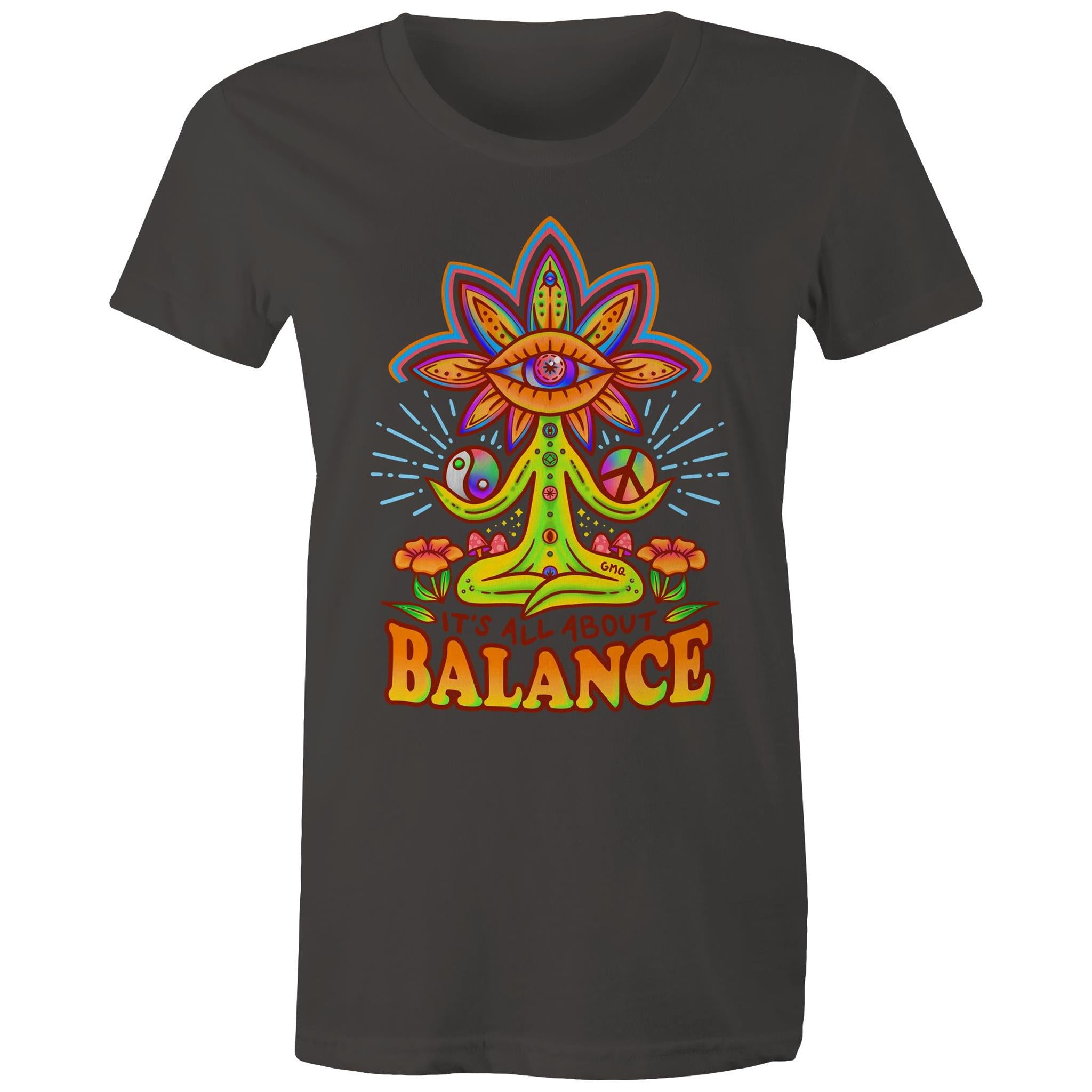 LIFE BALANCE T-Shirt Front Print