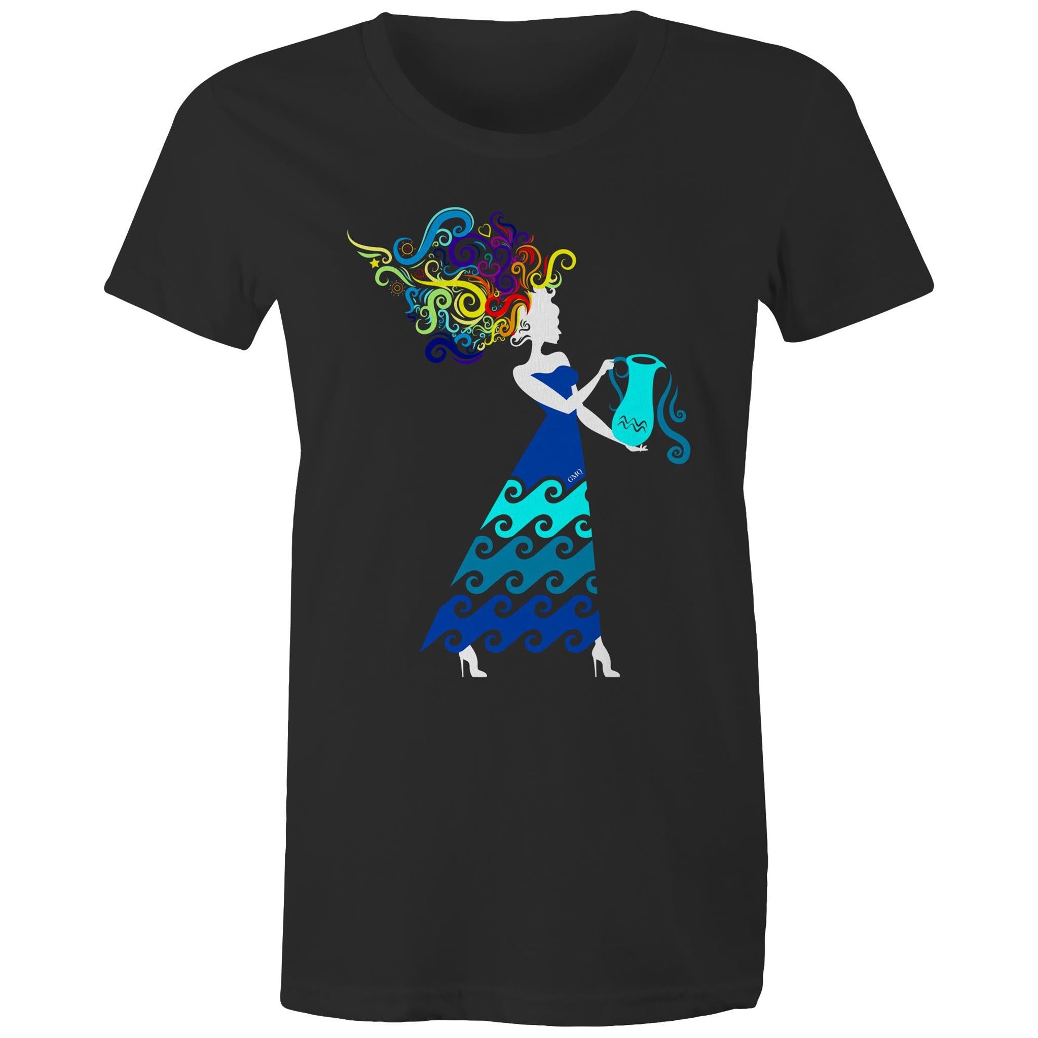 AQUARIUS T-Shirt Front Print