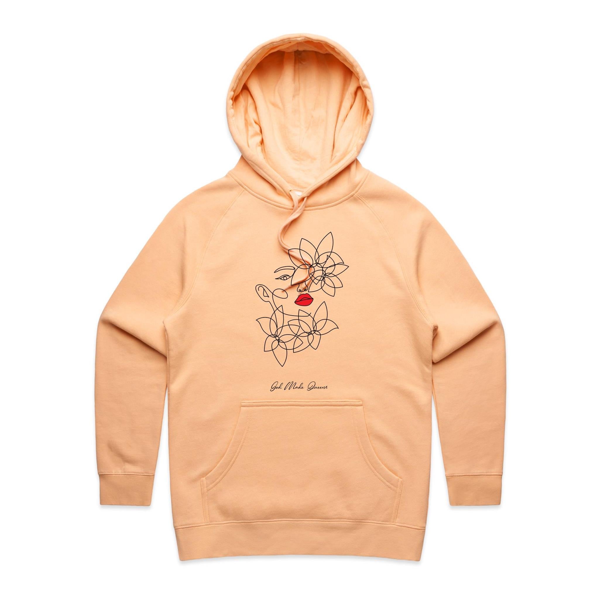 RED KISS Hoodie Front Print