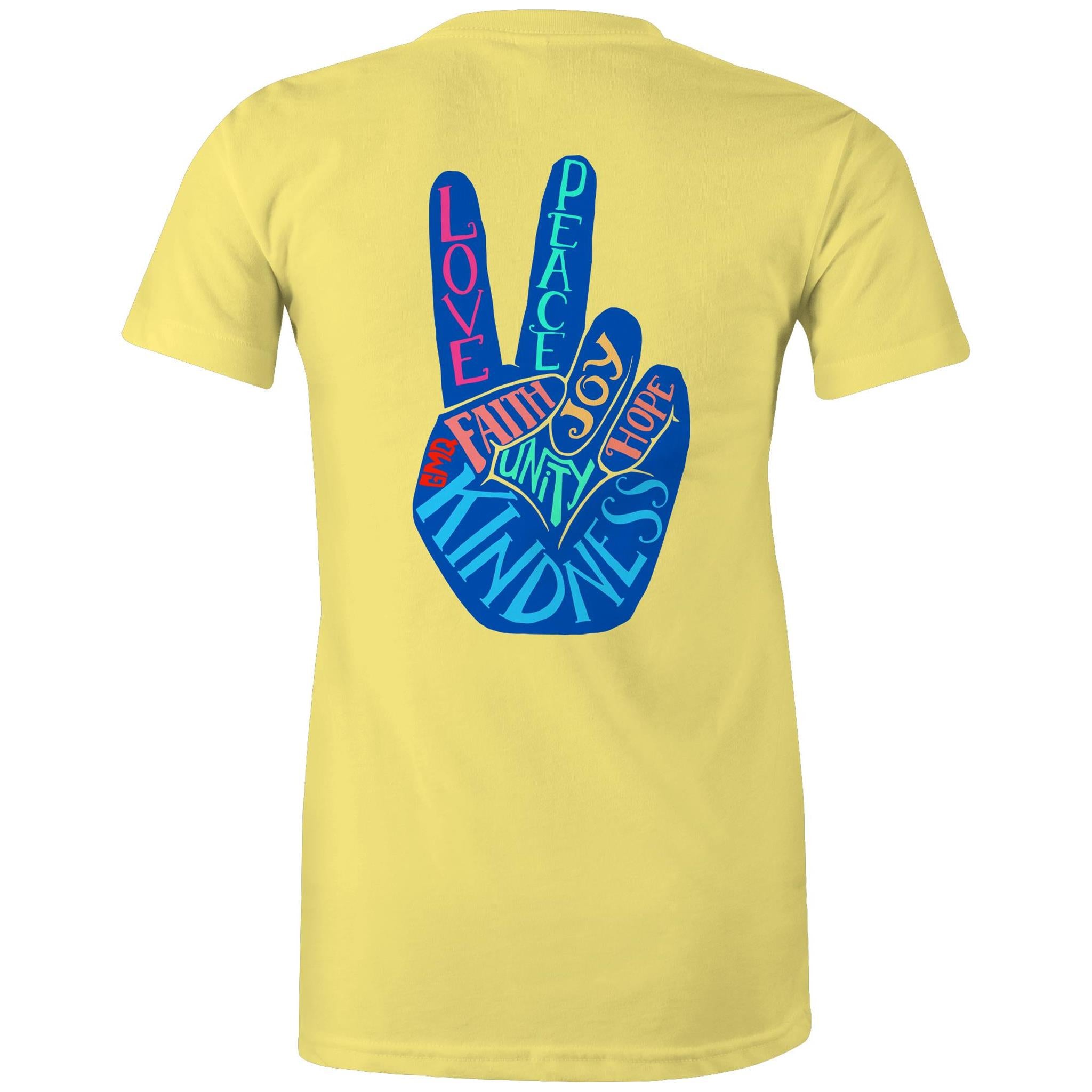 PEACE & UNITY T-Shirt Back Print