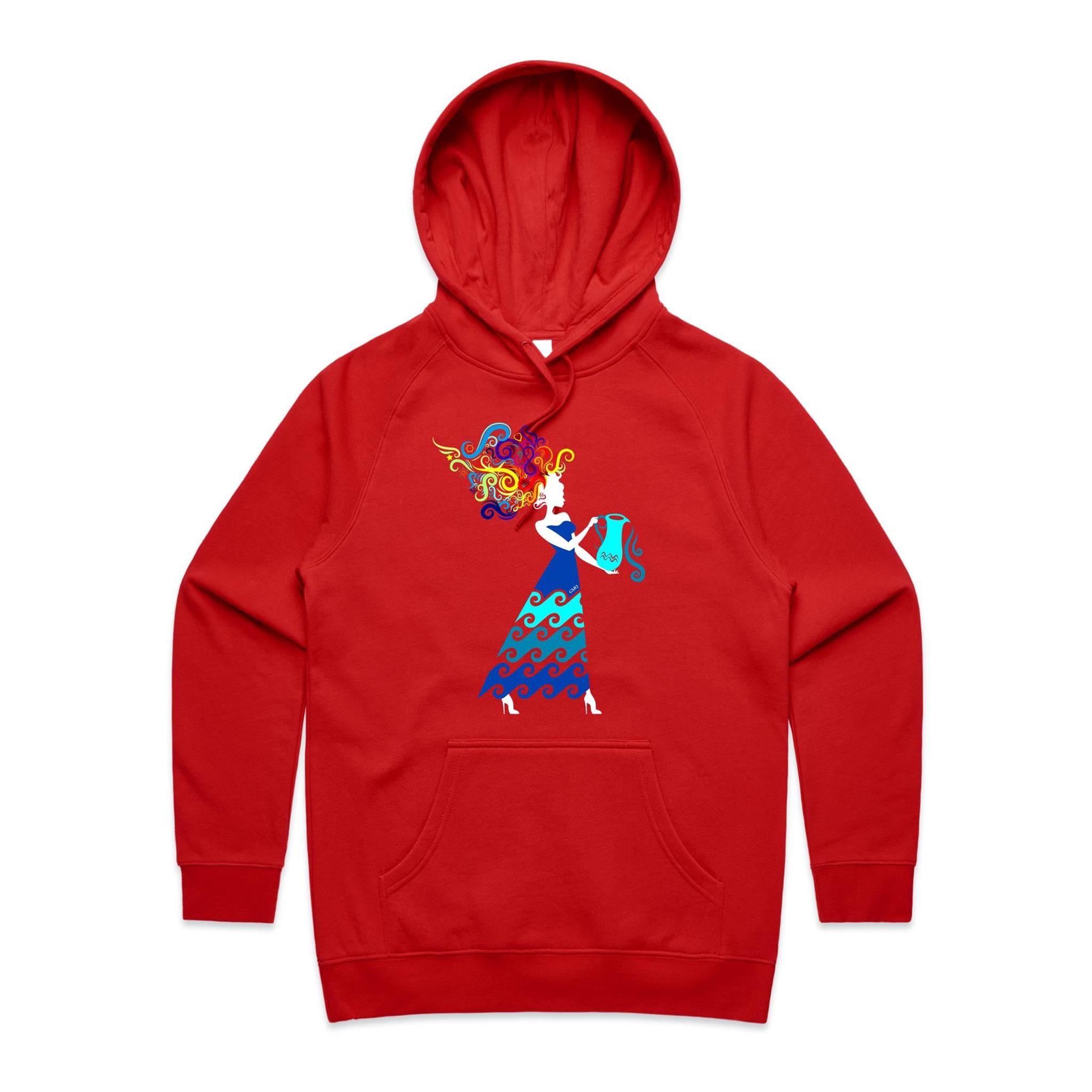 AQUARIUS Hoodie Front Print