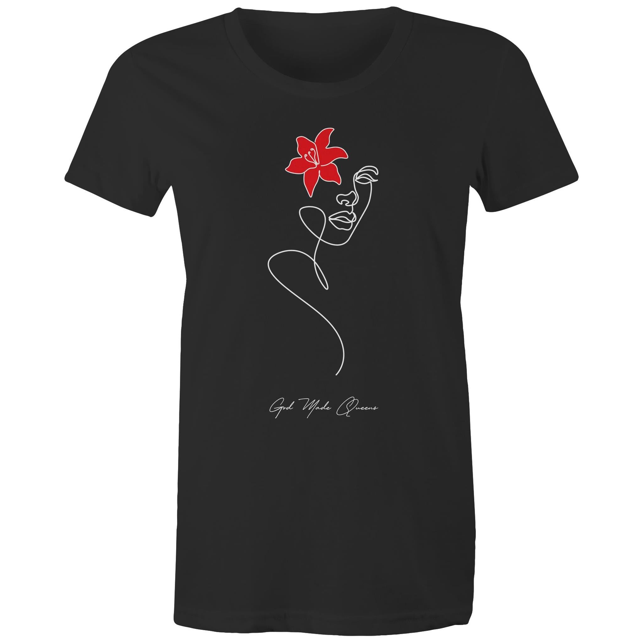 RED FLOWER T-Shirt Front Print