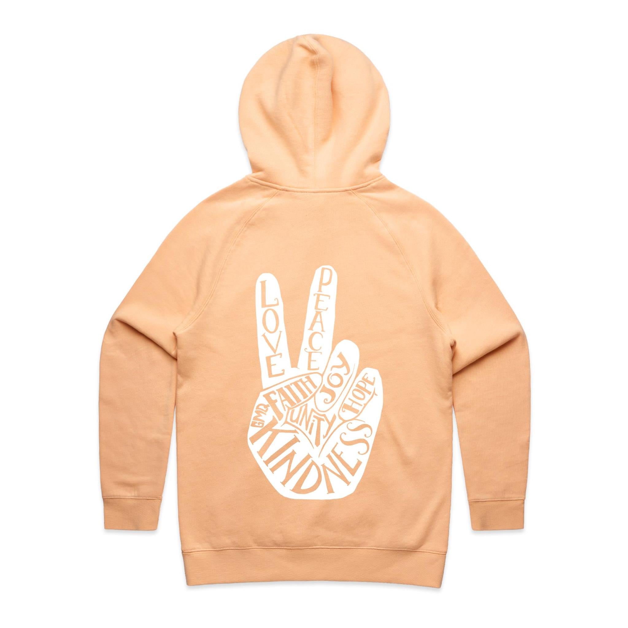 PEACE & LOVE Hoodie Back Print