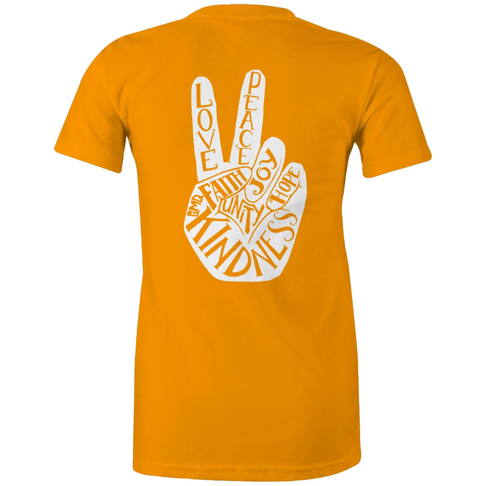 PEACE & LOVE T-Shirt Back Print