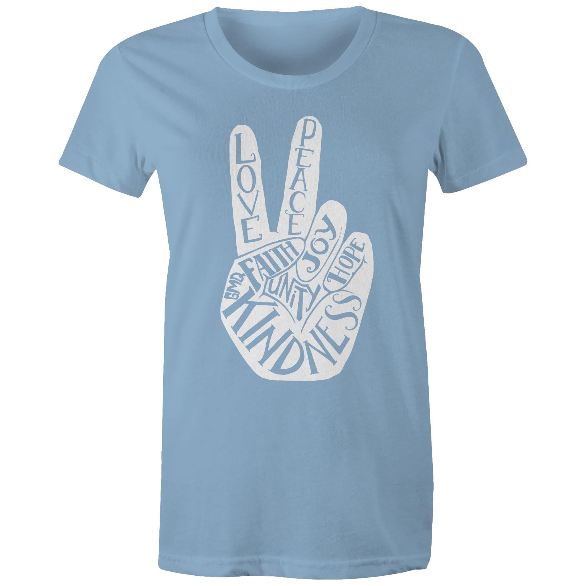 PEACE & LOVE T-Shirt Front Print