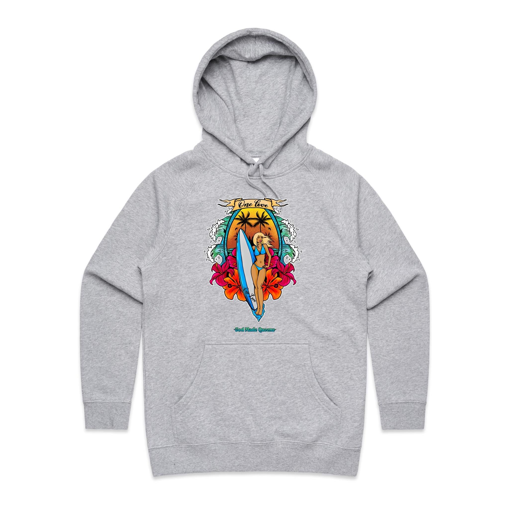 ONE LOVE Hoodie Front Print