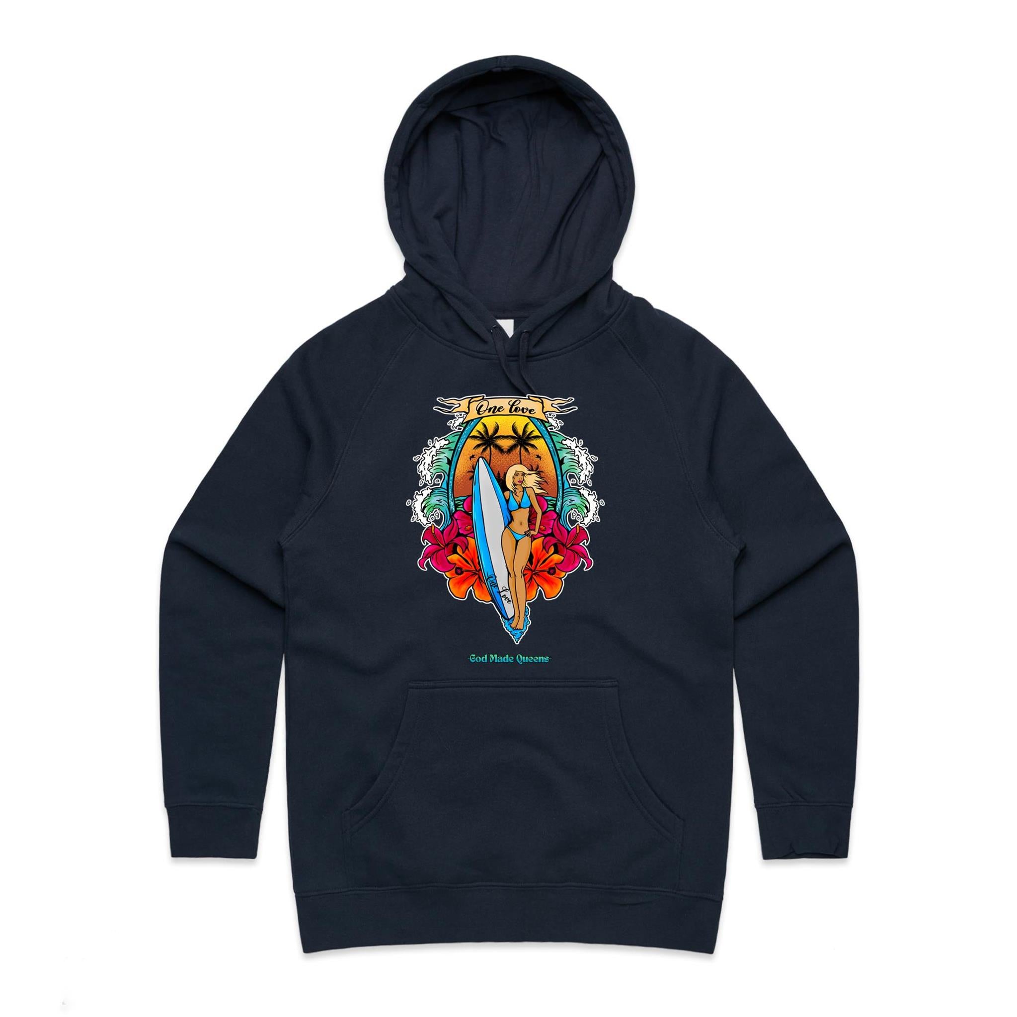 ONE LOVE Hoodie Front Print