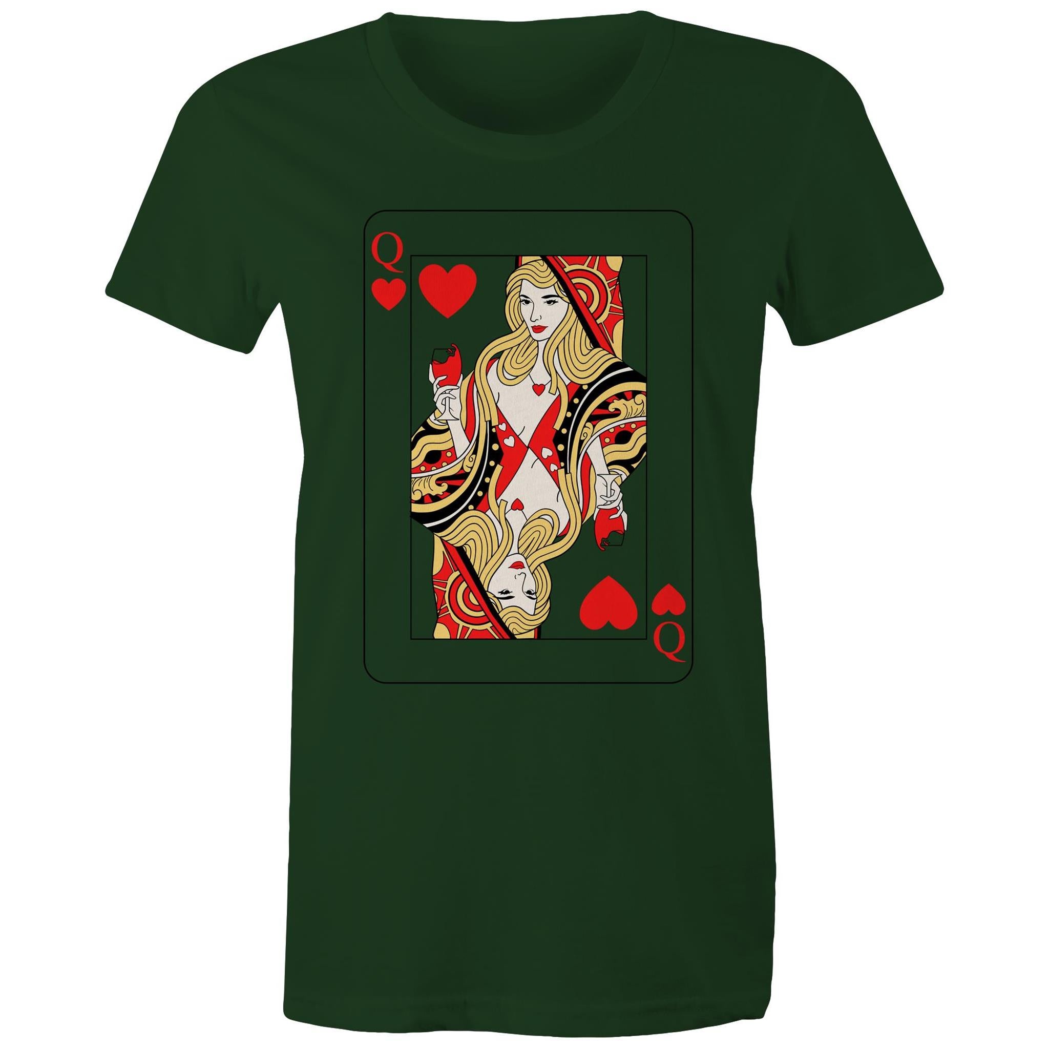 QUEEN OF HEARTS T-Shirt Front Print