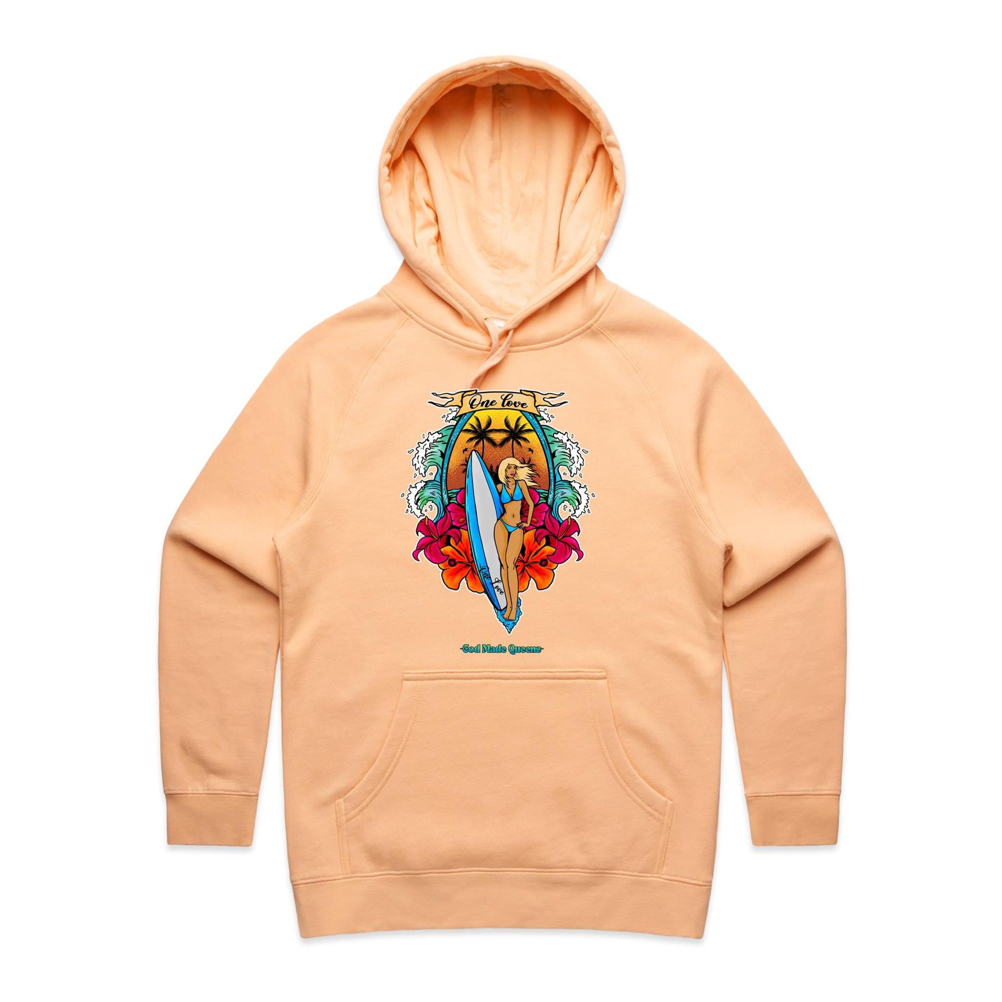 ONE LOVE Hoodie Front Print