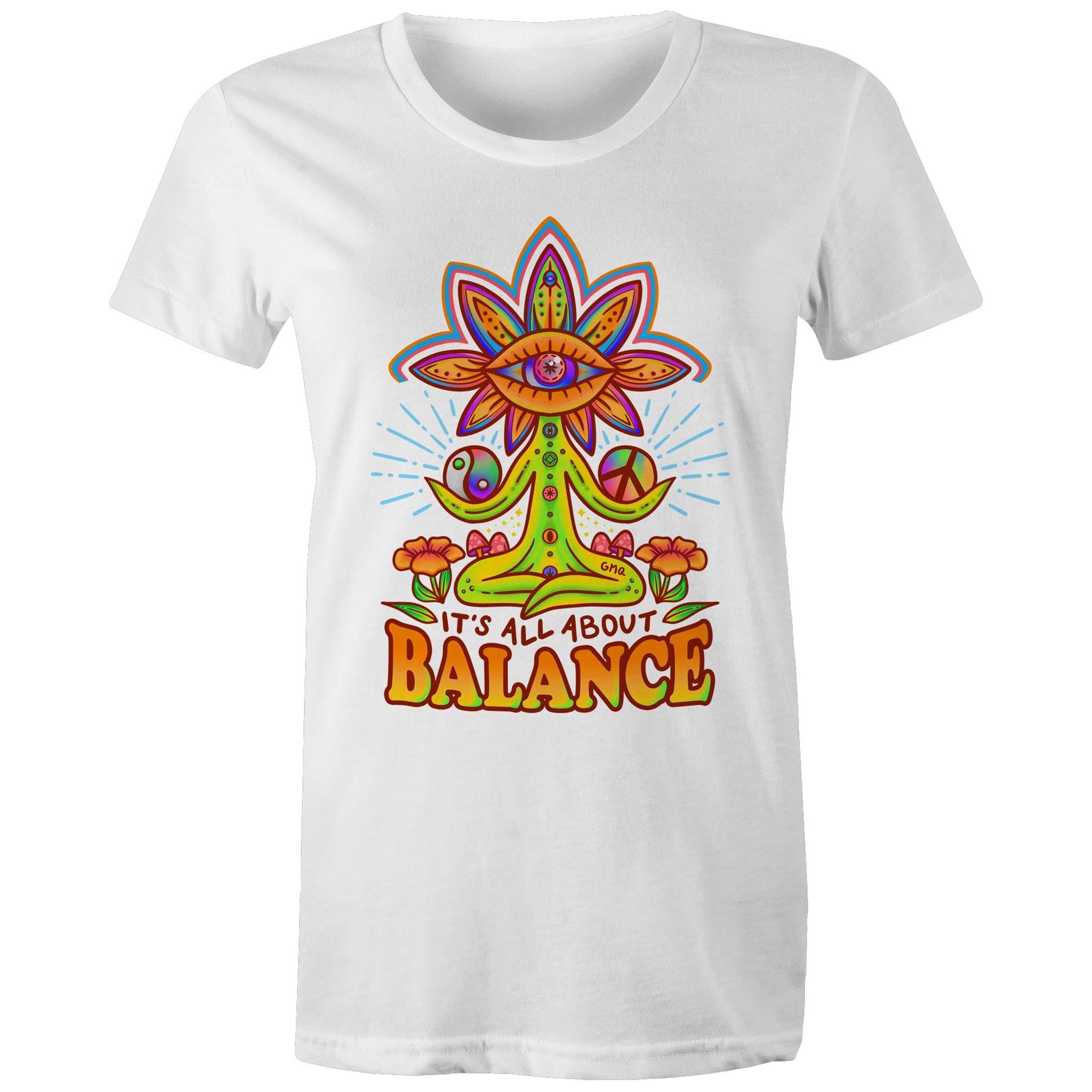 LIFE BALANCE T-Shirt Front Print