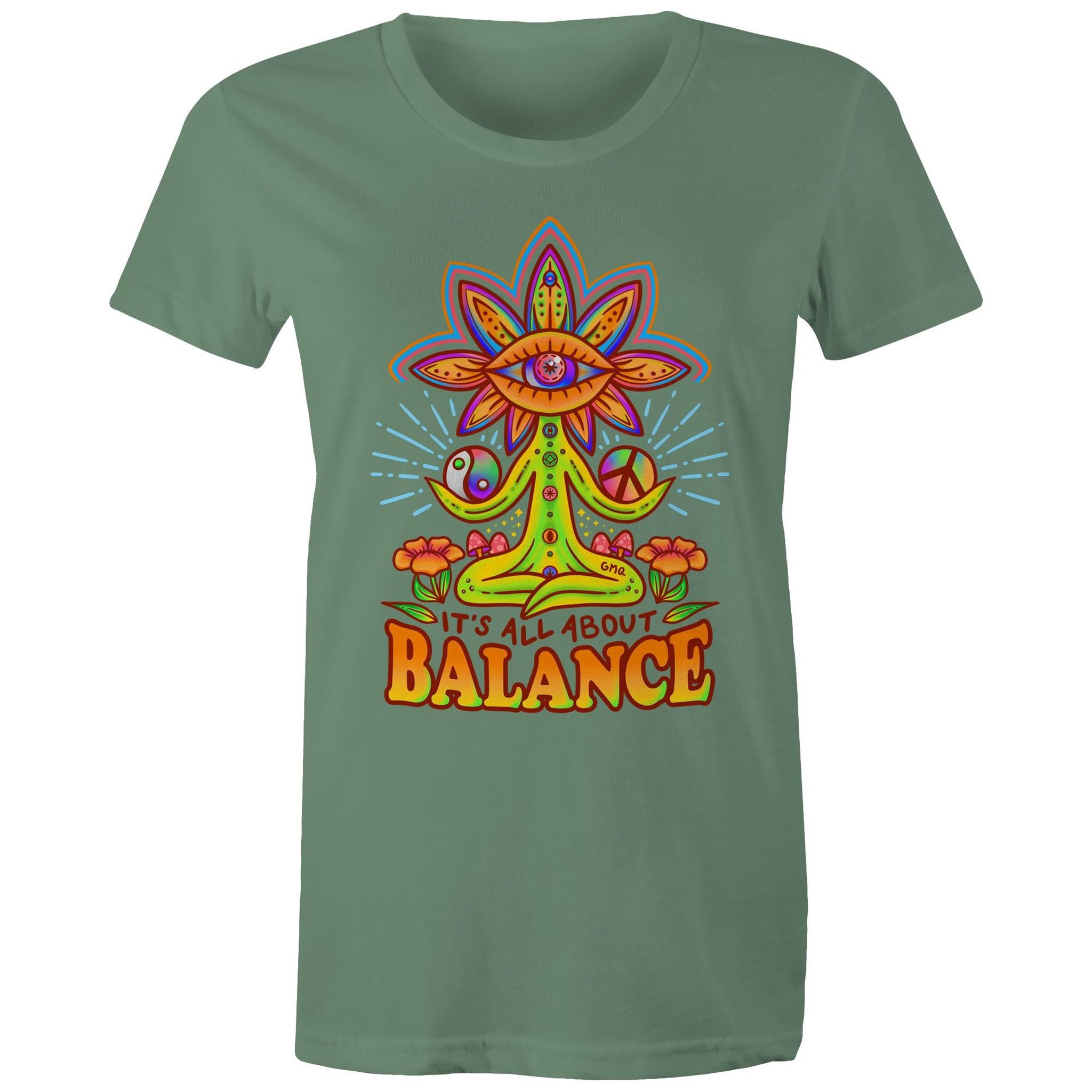 LIFE BALANCE T-Shirt Front Print