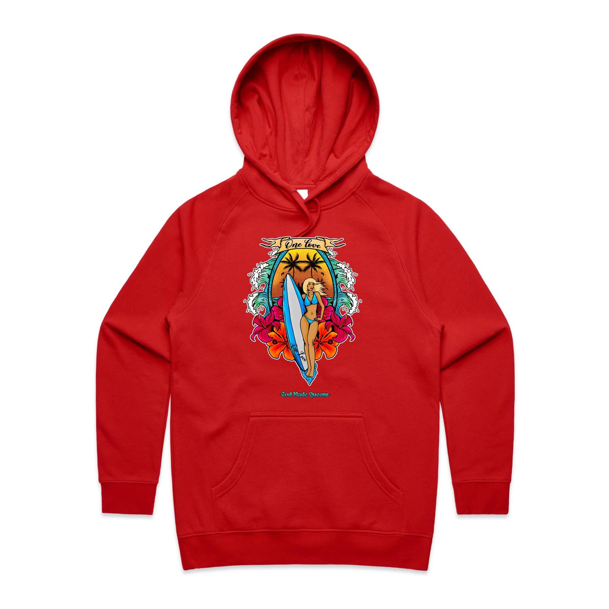 ONE LOVE Hoodie Front Print