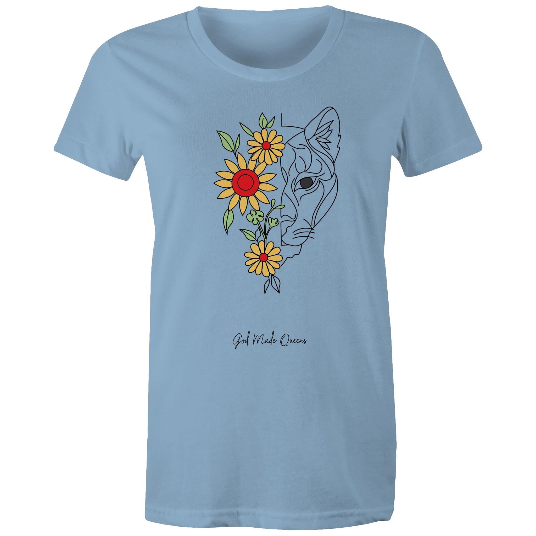 TIGER FLOWER T-Shirt Front Print