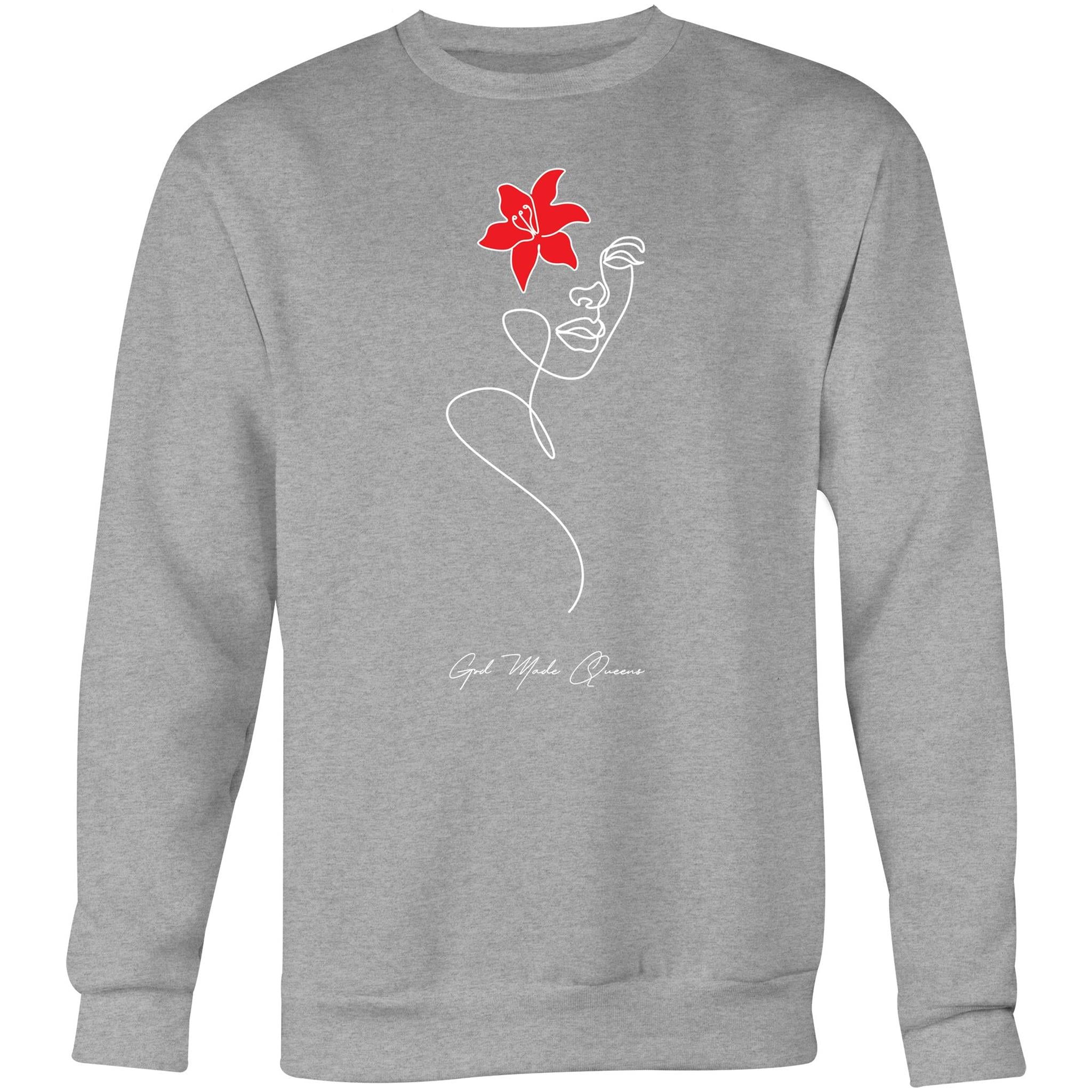 RED FLOWER Sweatshirt Front Print