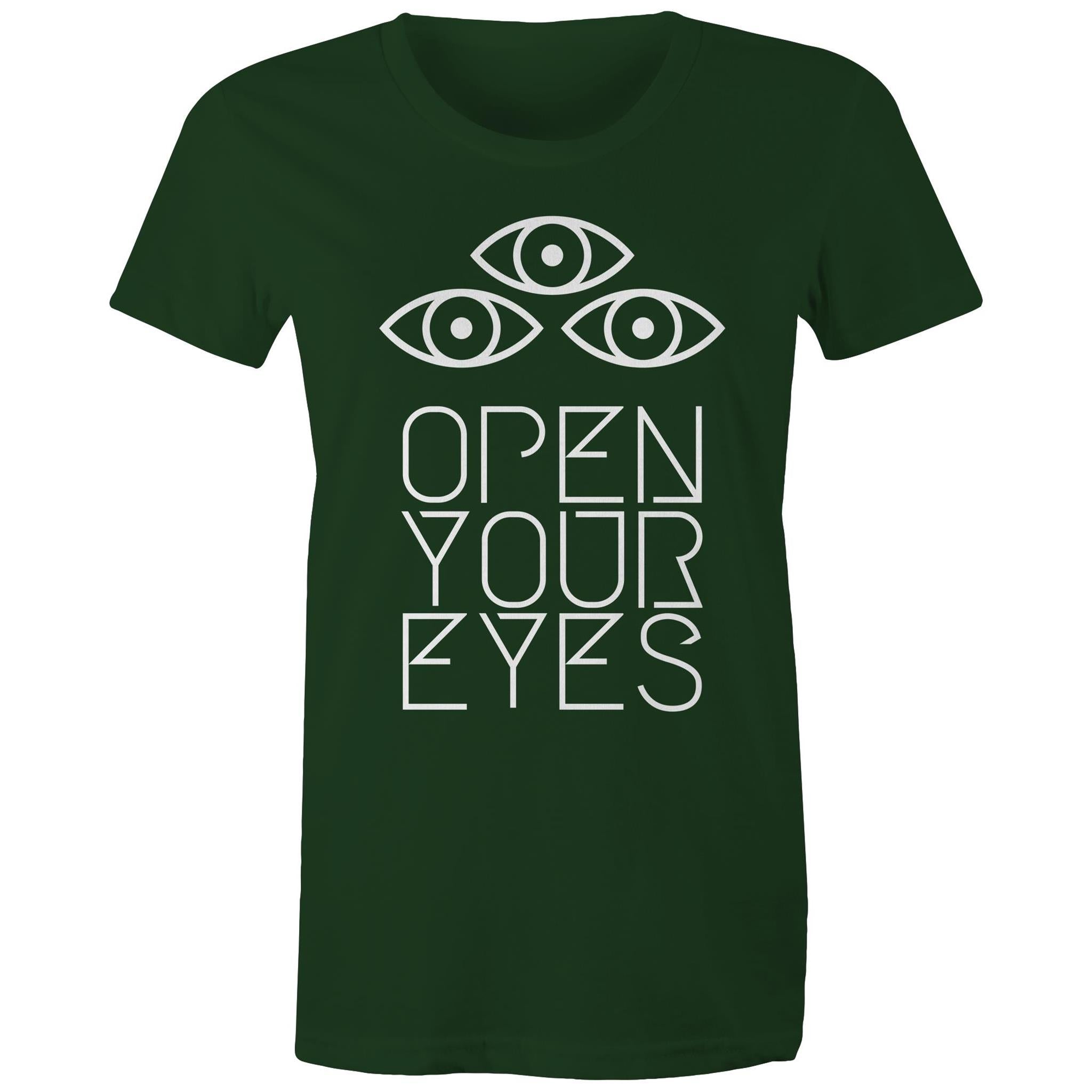 OPEN YOUR EYES T-Shirt Front Print