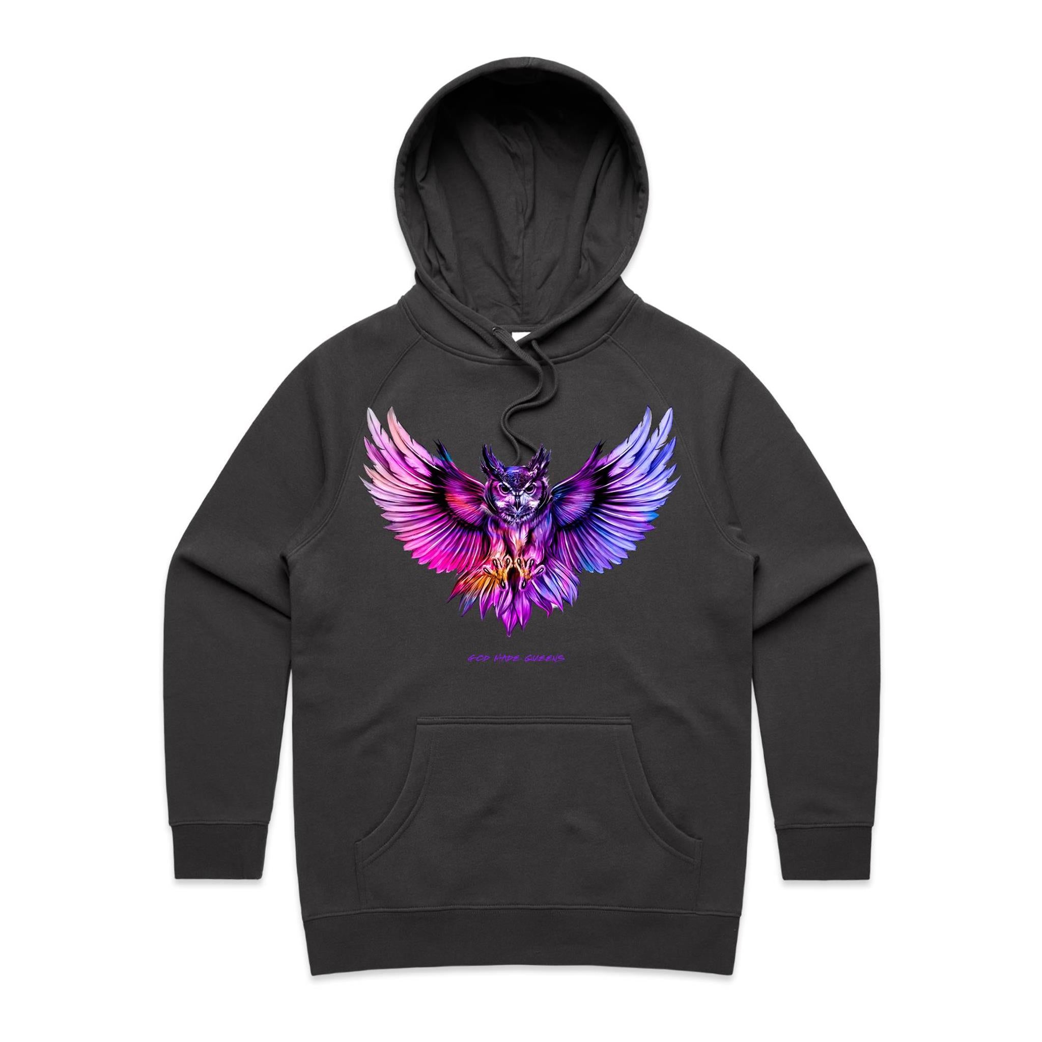 ENCHANTED OWL Hoodie Front Print