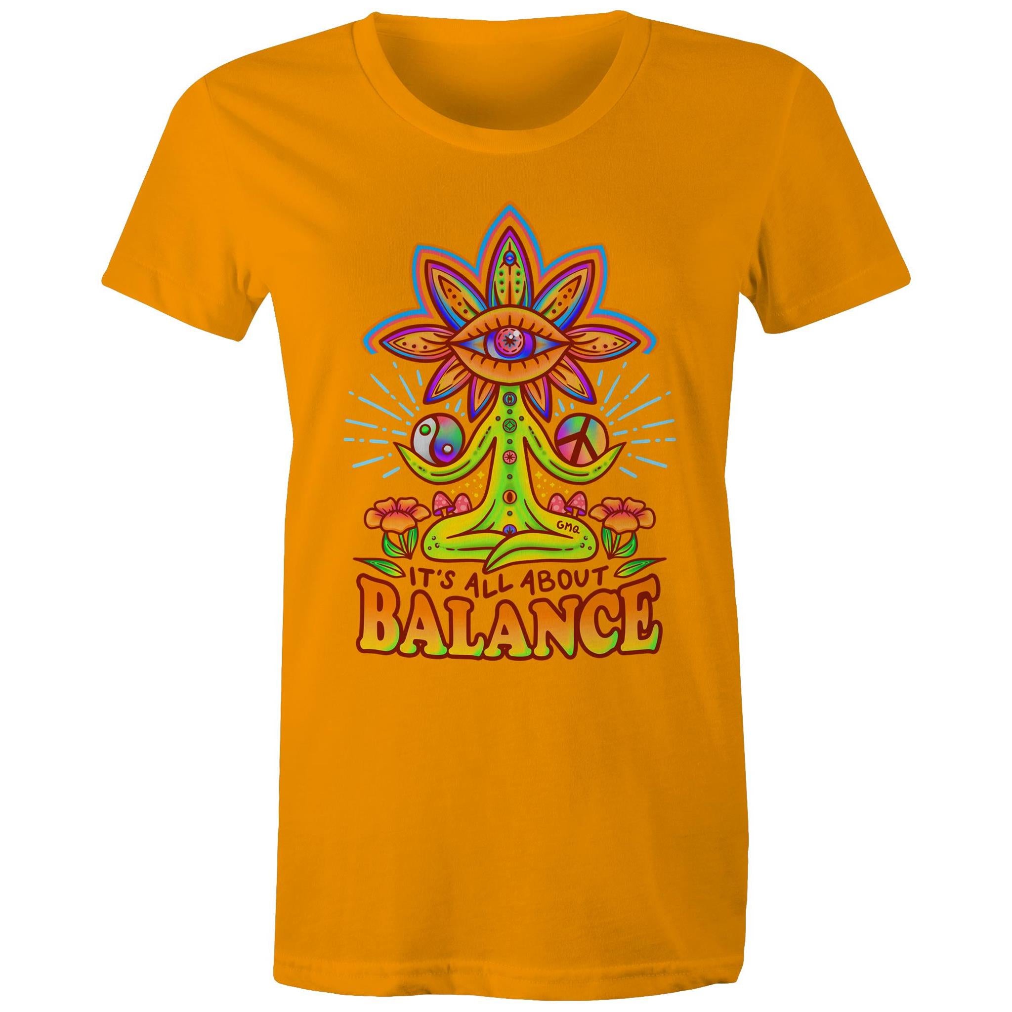 LIFE BALANCE T-Shirt Front Print