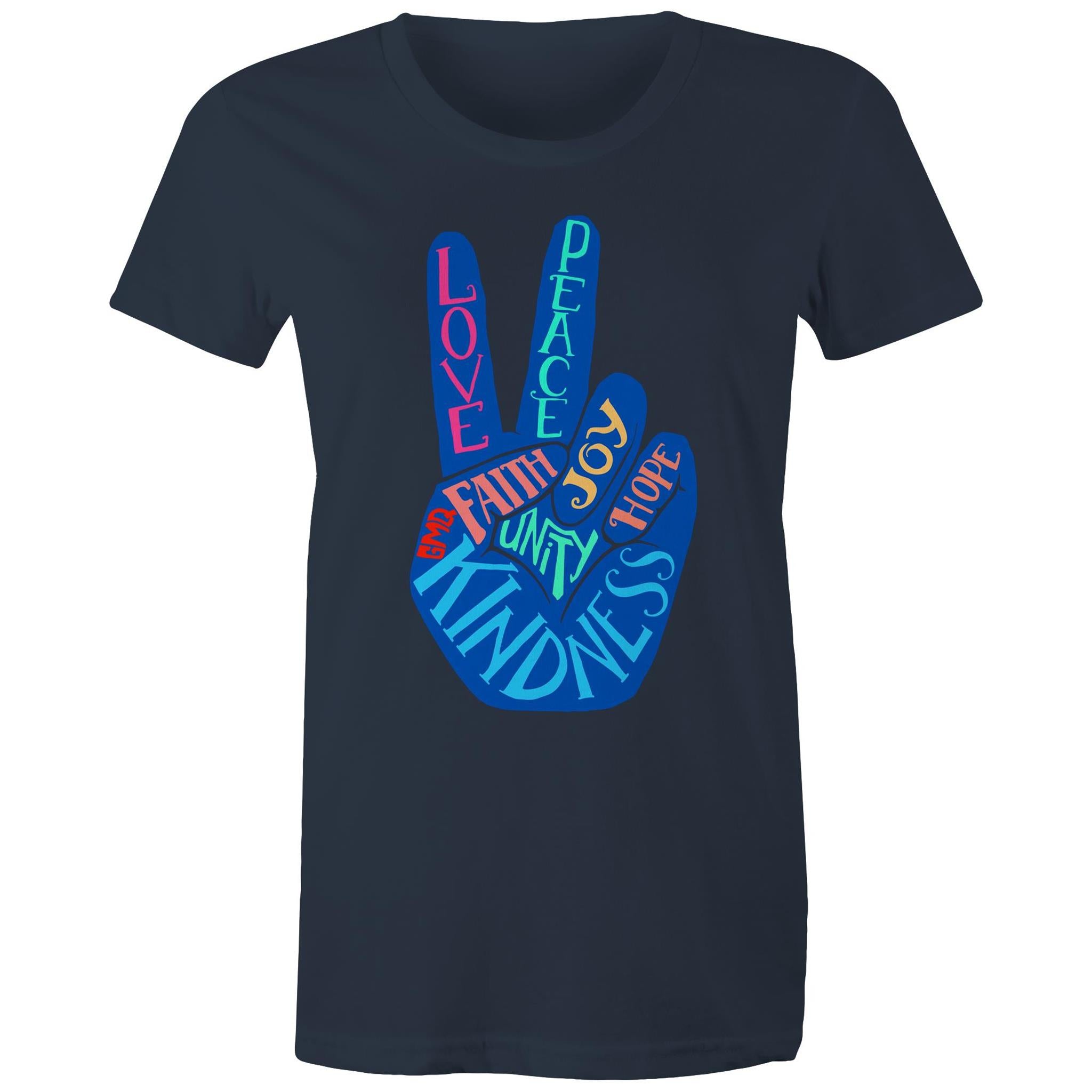 PEACE & UNITY T-Shirt Front Print