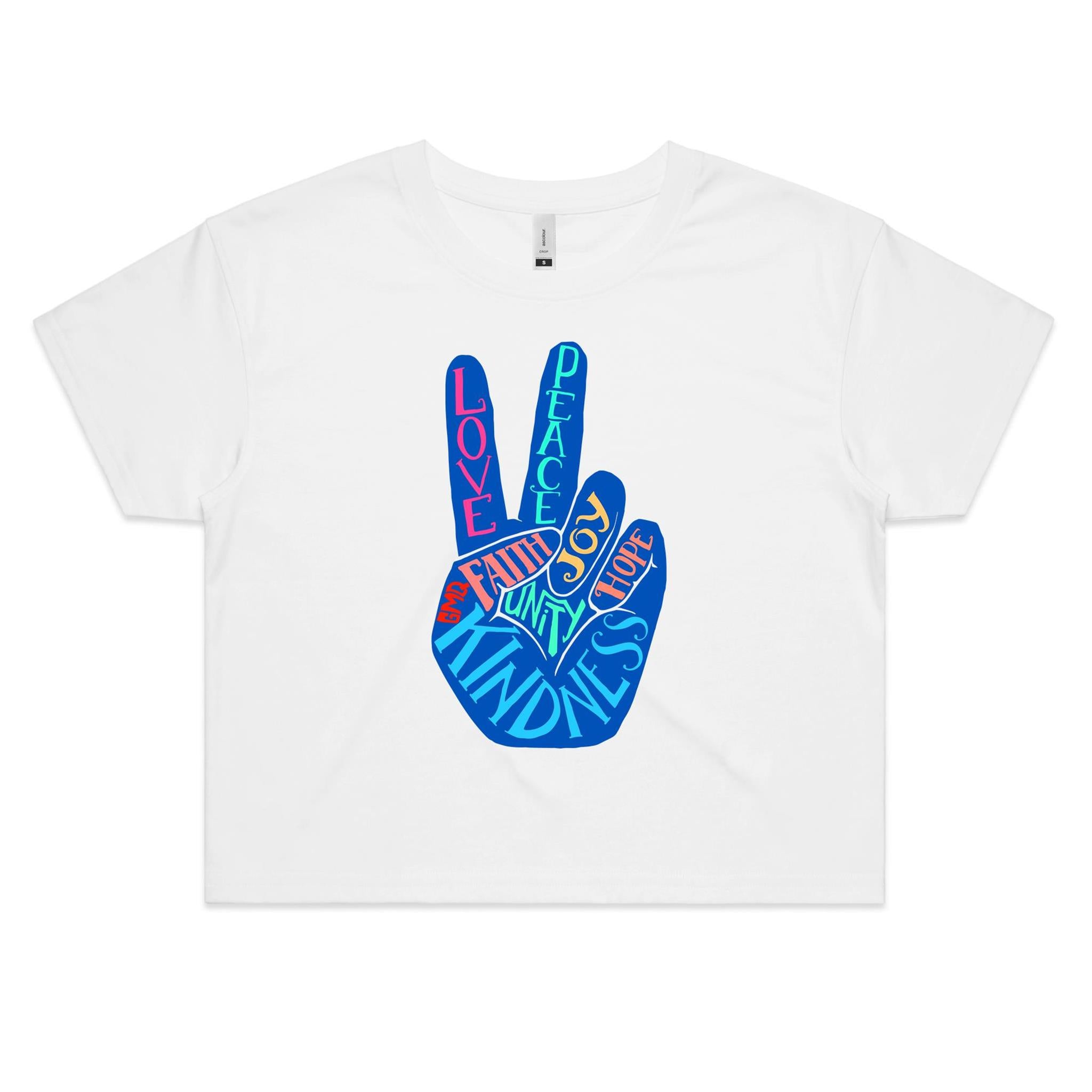 PEACE & UNITY Crop Front Print