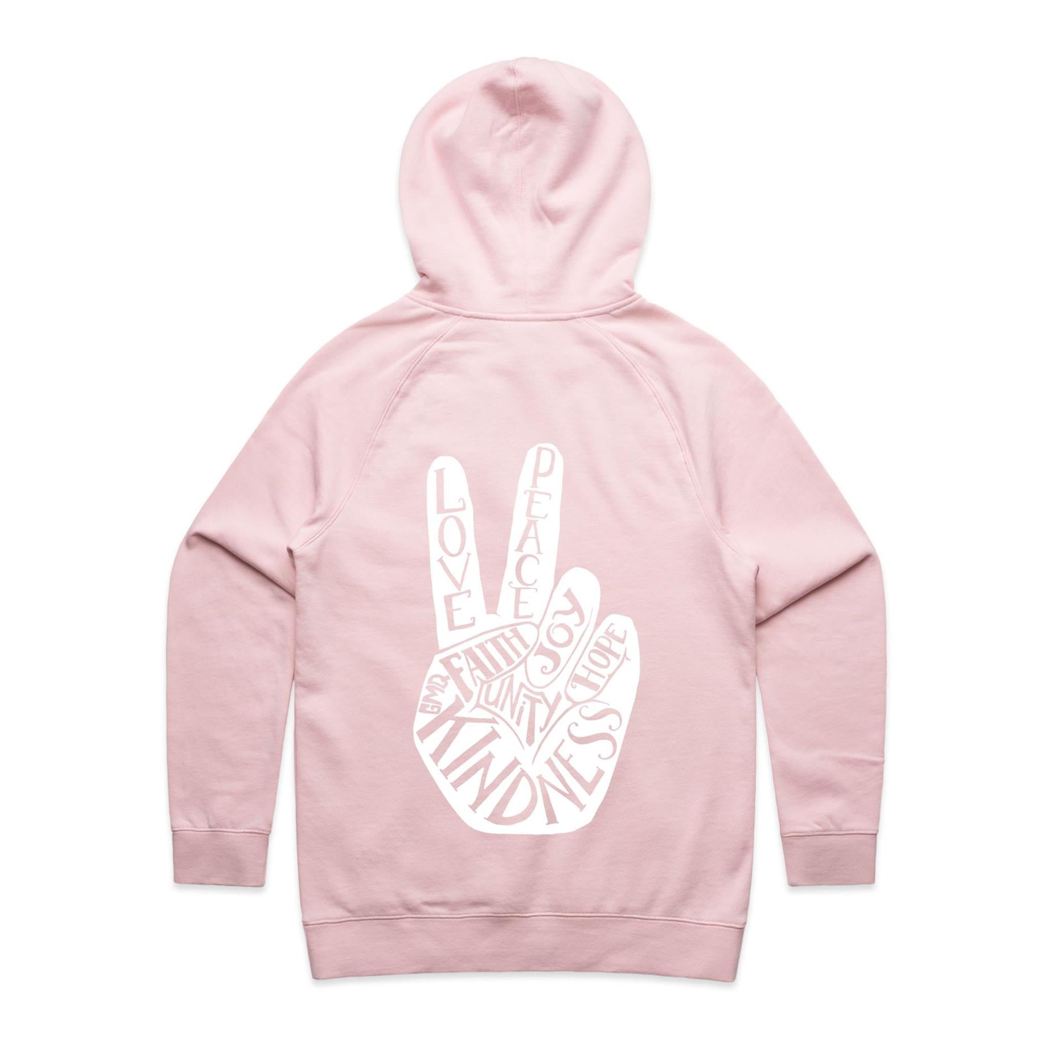 PEACE & LOVE Hoodie Back Print