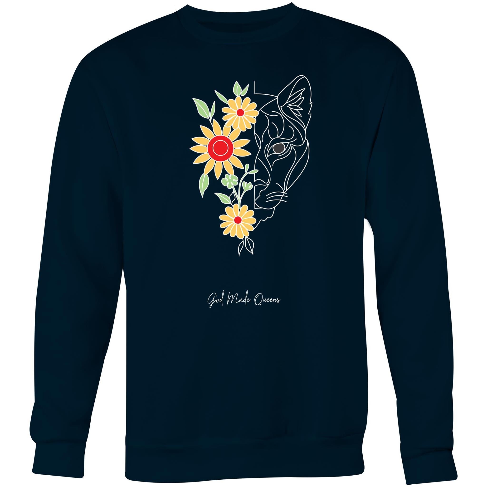 TIGER FLOWER Sweatshirt Front Print