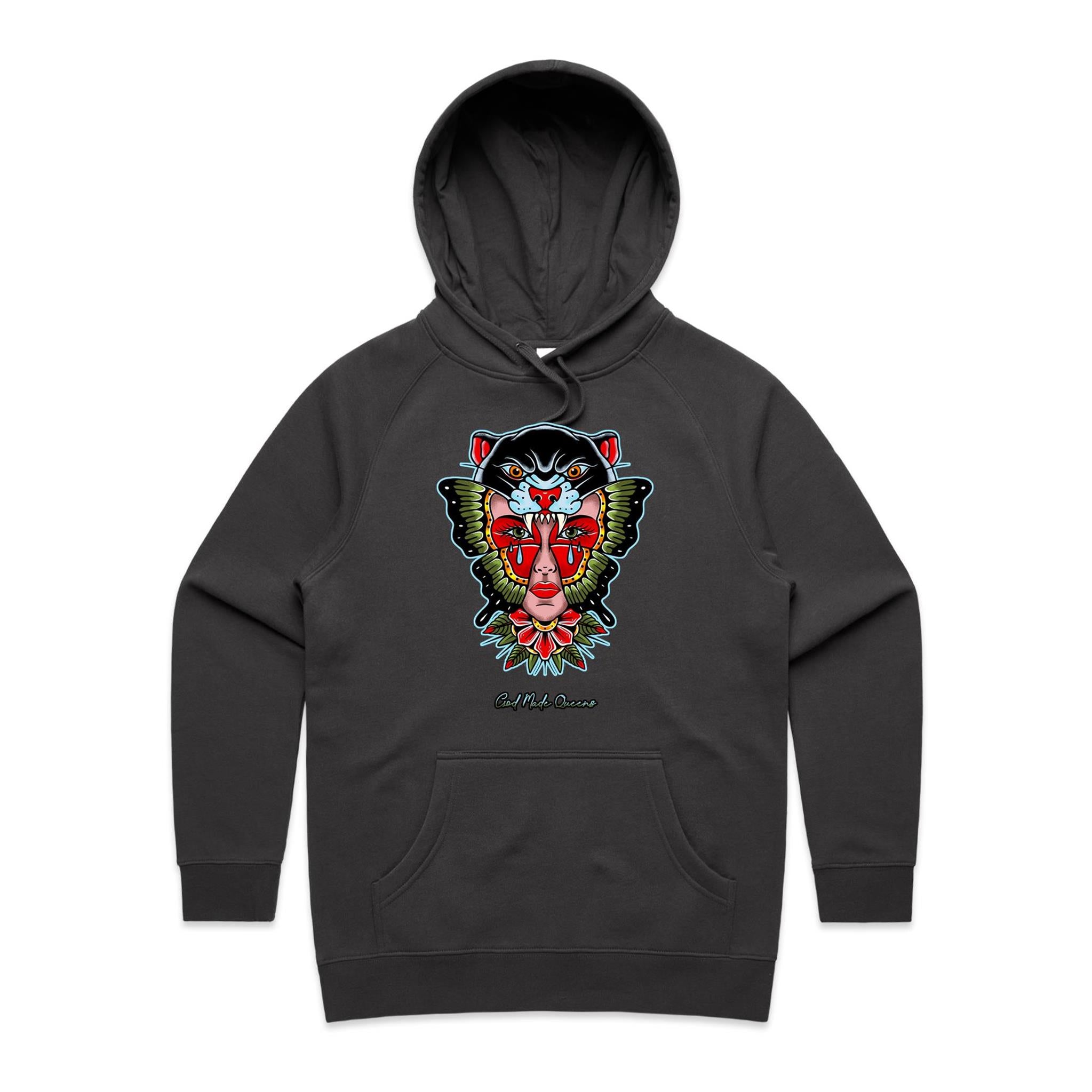 PANTHER GIRL Hoodie Front Print