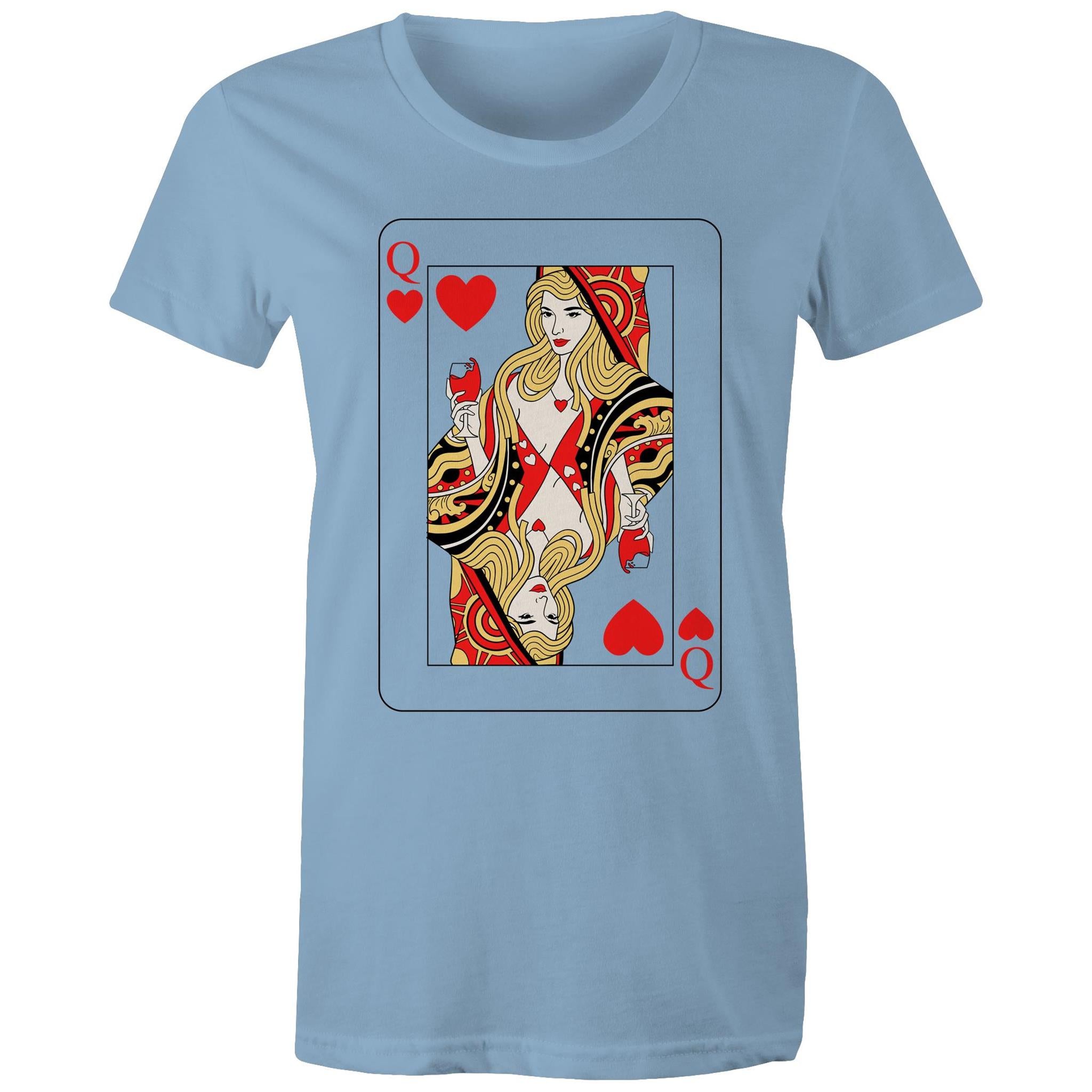 QUEEN OF HEARTS T-Shirt Front Print