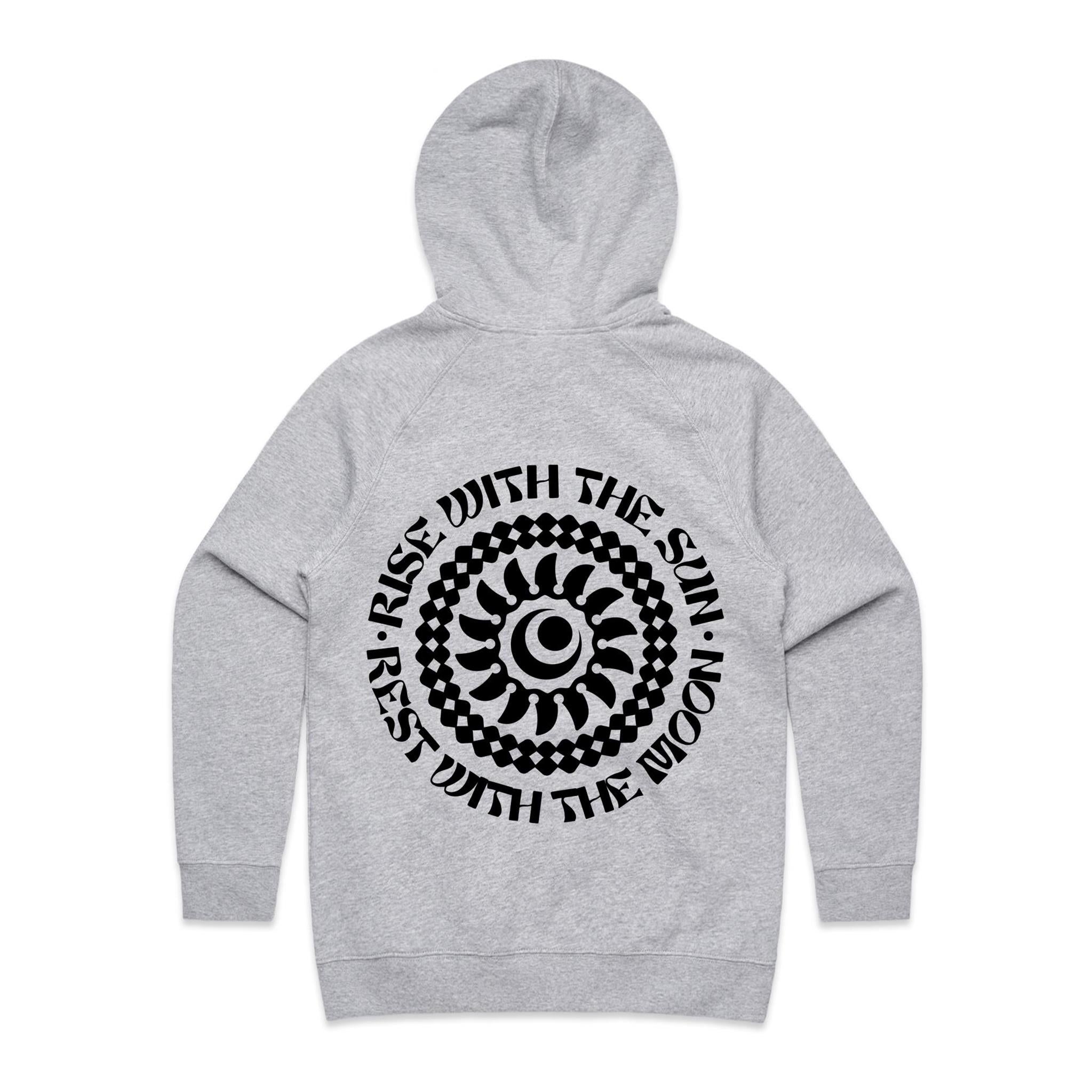 RISE WITH THE SUN Hoodie Back Print