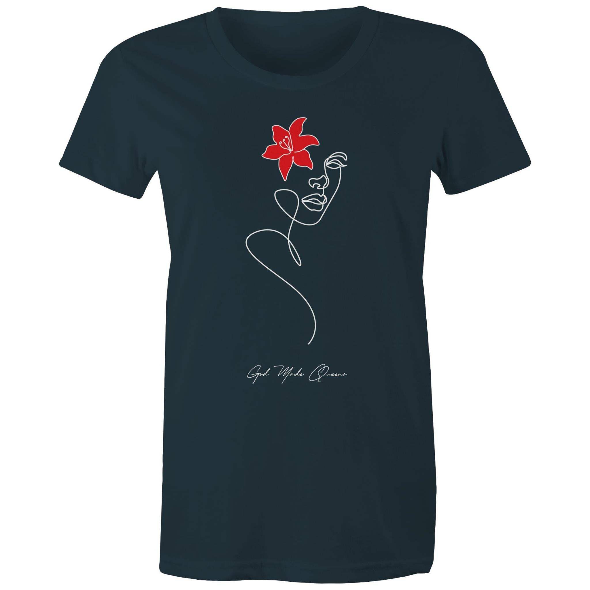 RED FLOWER T-Shirt Front Print