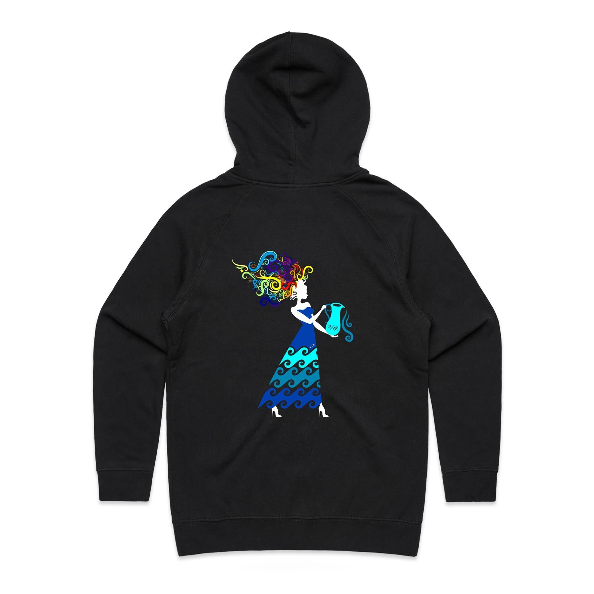 AQUARIUS Hoodie Back Print