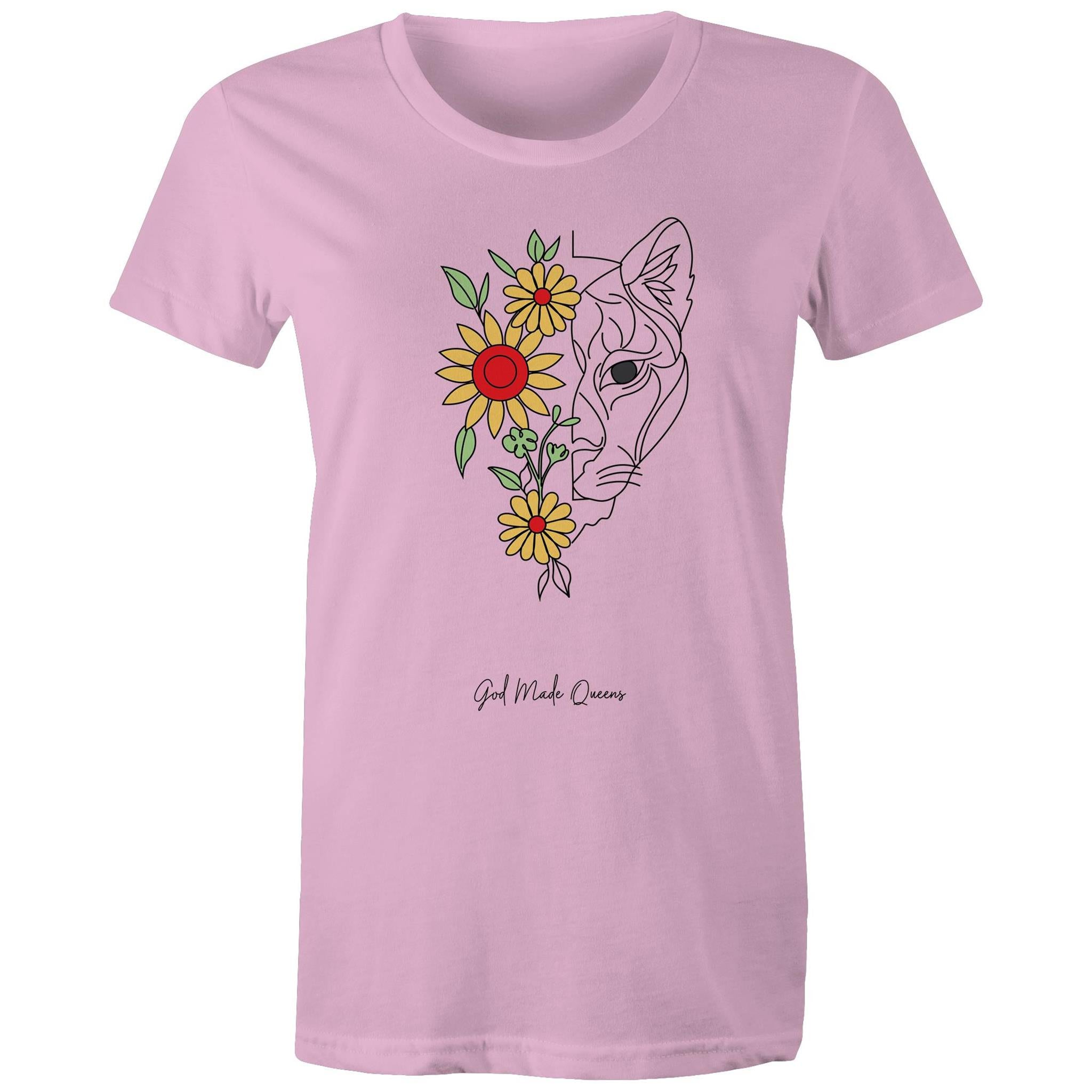 TIGER FLOWER T-Shirt Front Print