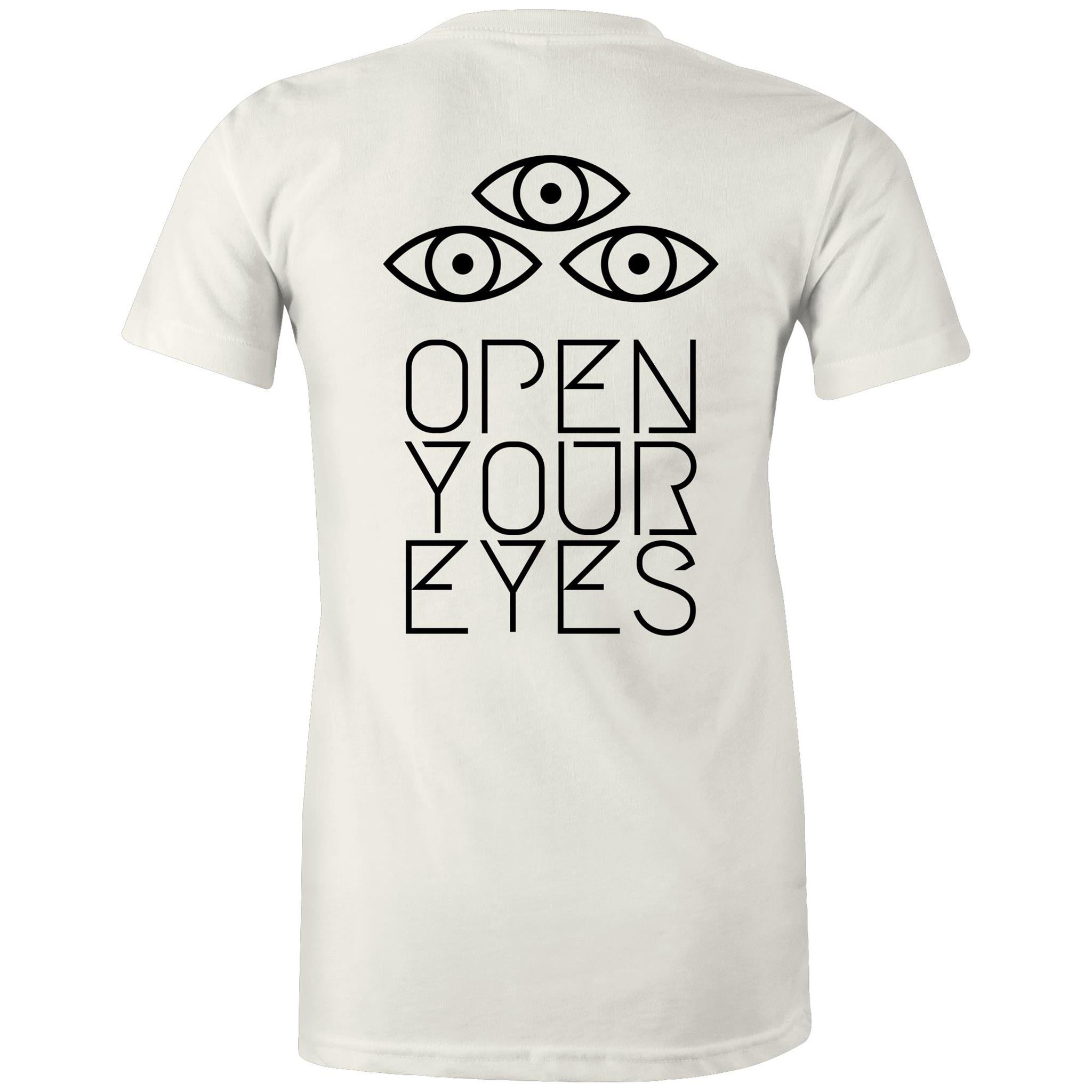 OPEN YOUR EYES T-Shirt Back Print