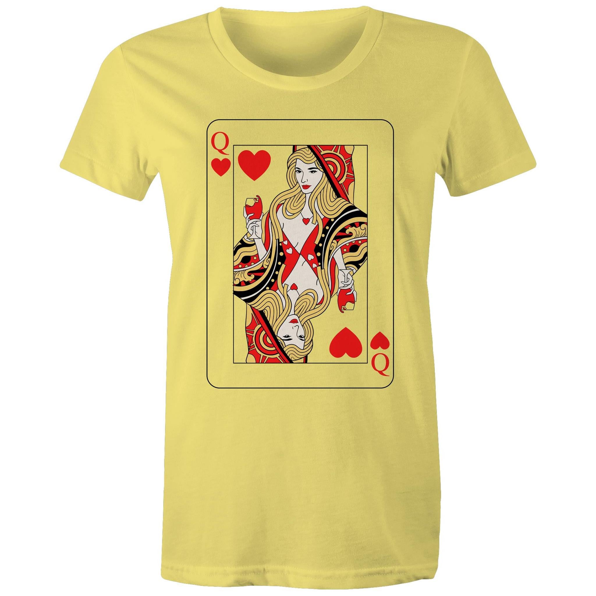 QUEEN OF HEARTS T-Shirt Front Print