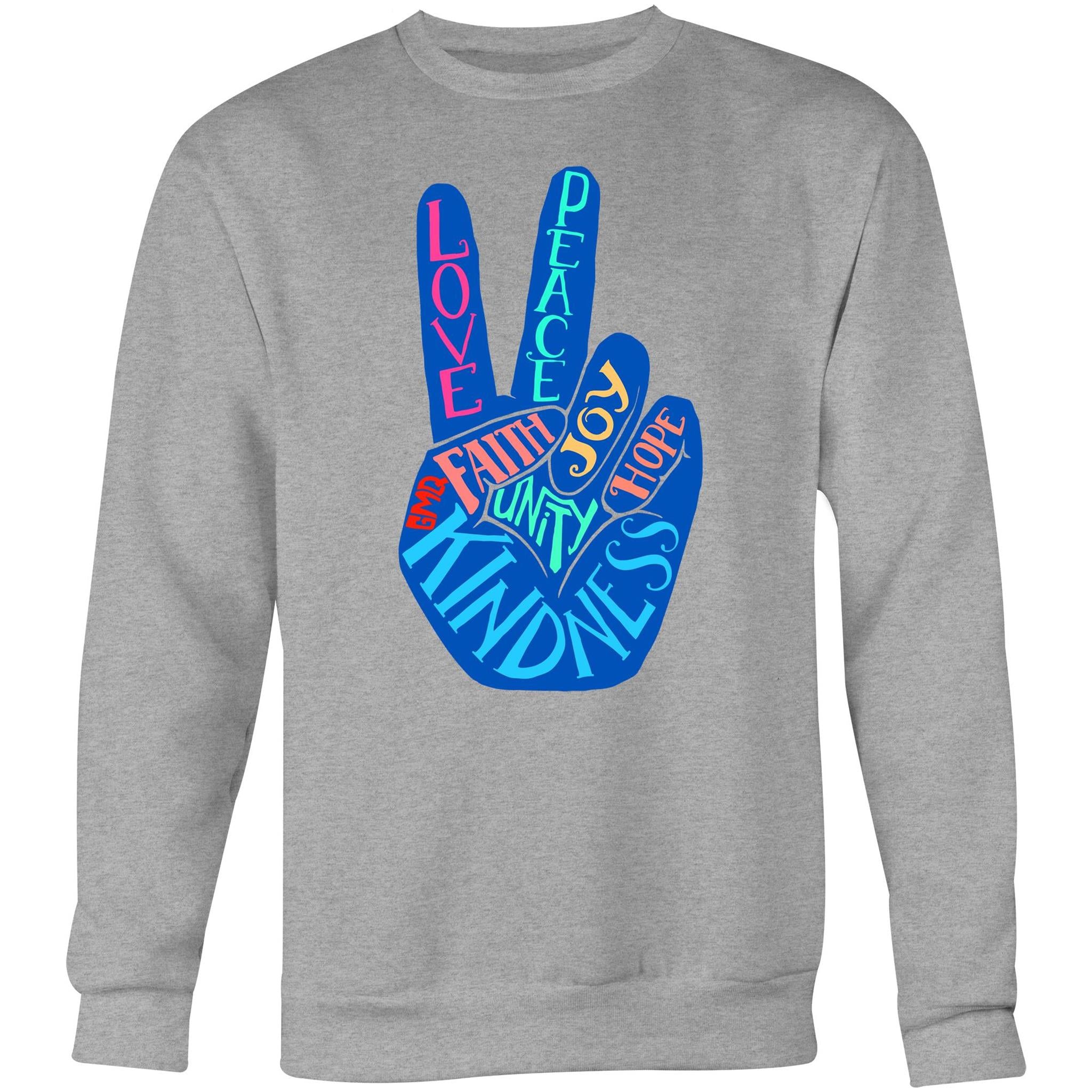 PEACE & UNITY Sweatshirt Front Print