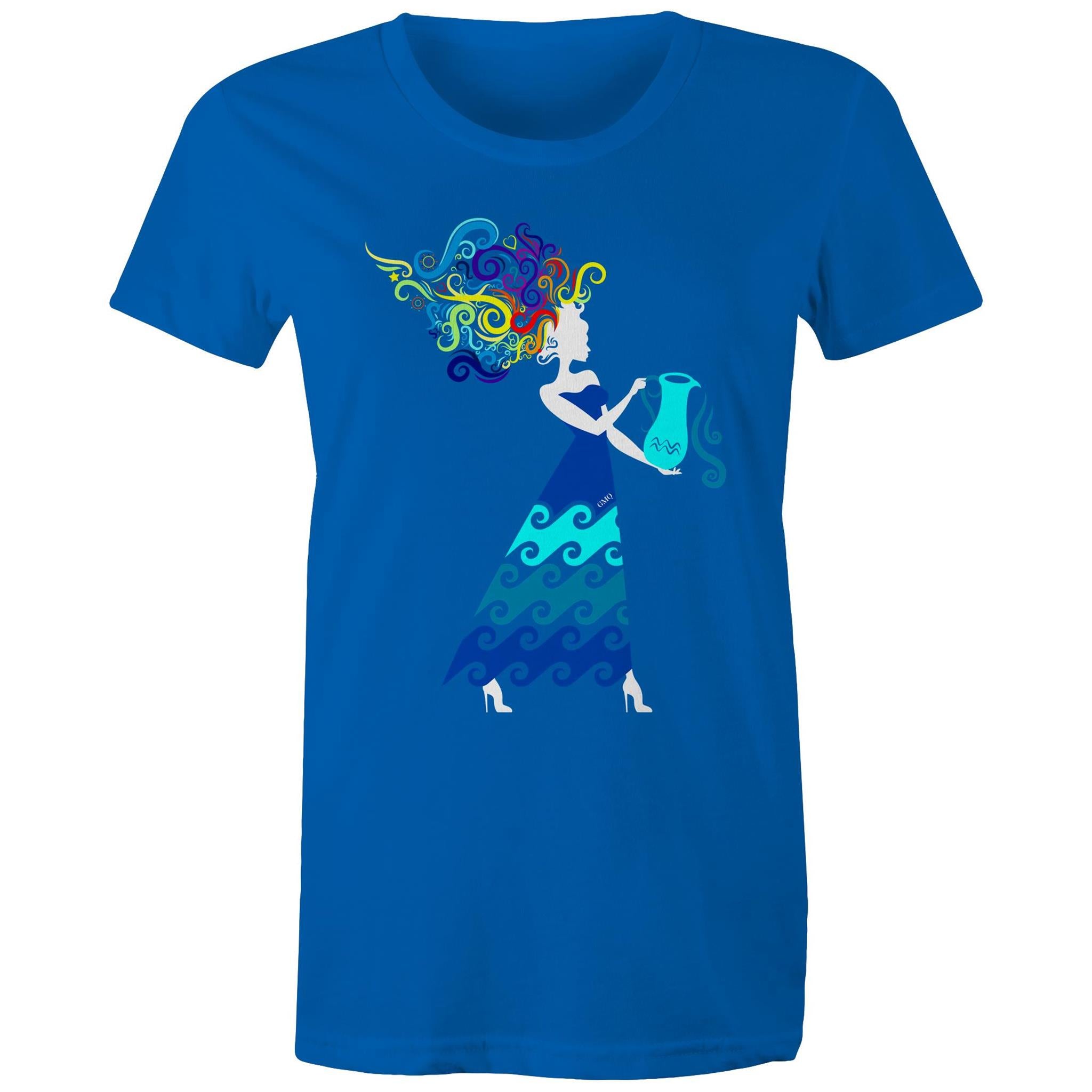 AQUARIUS T-Shirt Front Print