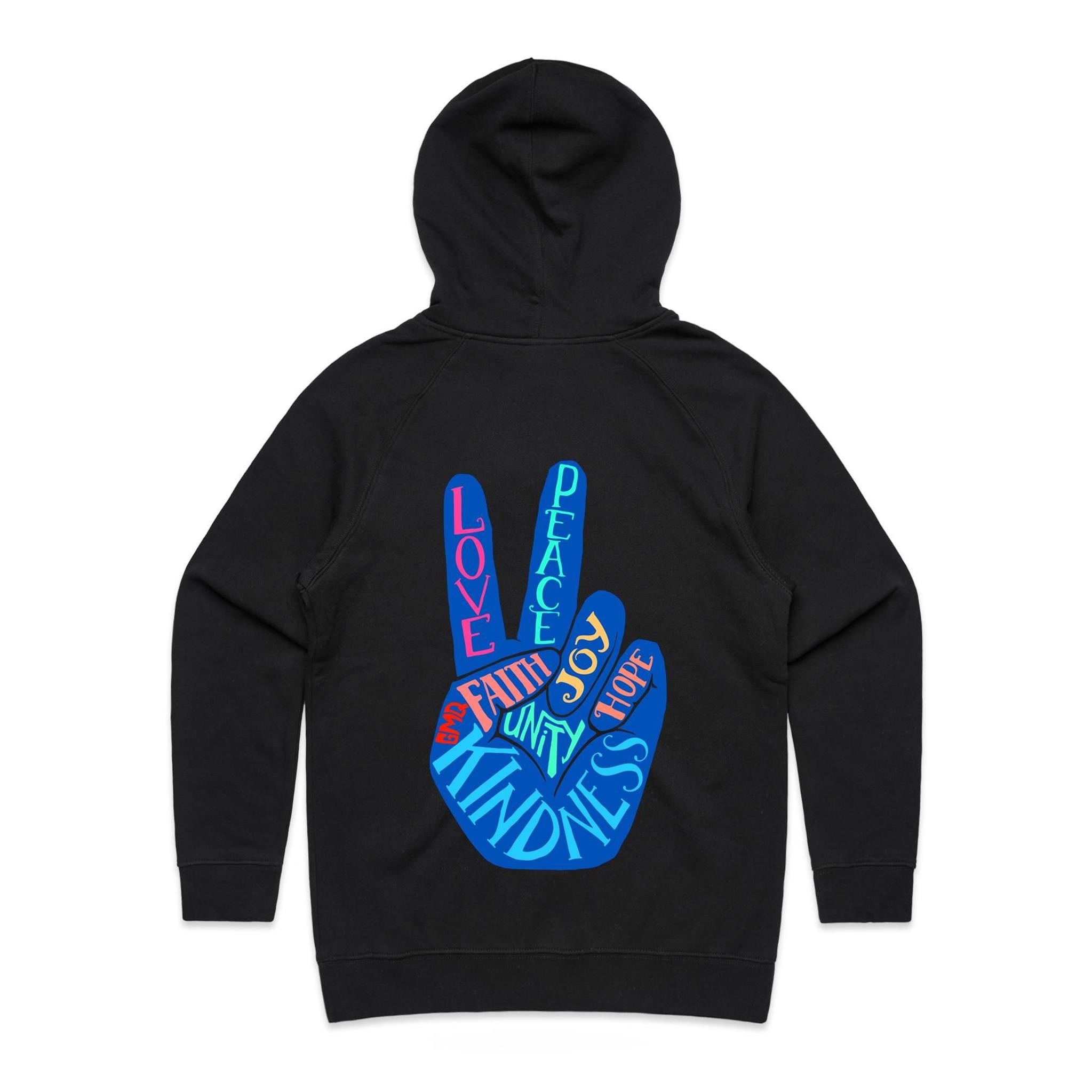 PEACE & UNITY Hoodie Back Print