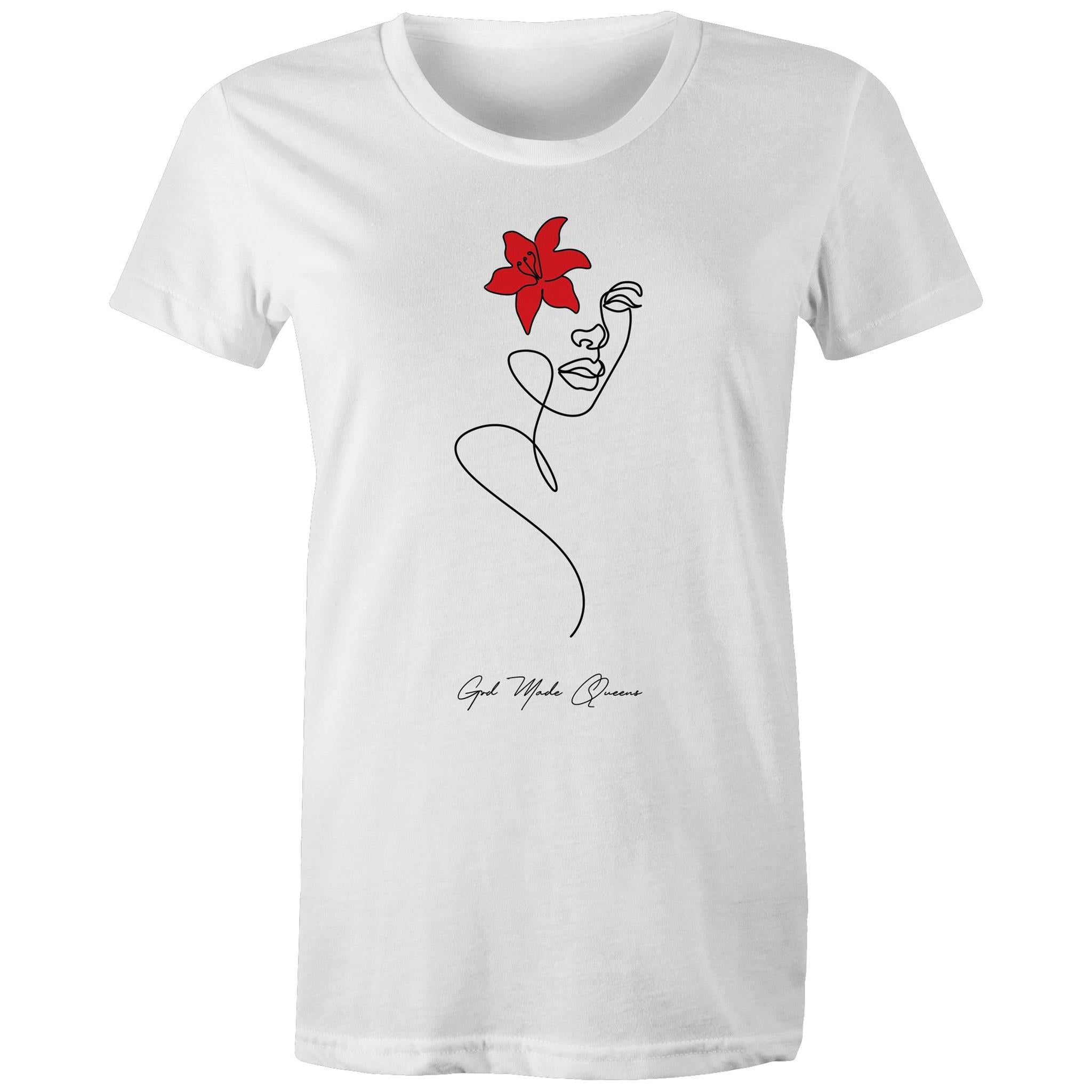 RED FLOWER T-Shirt Front Print