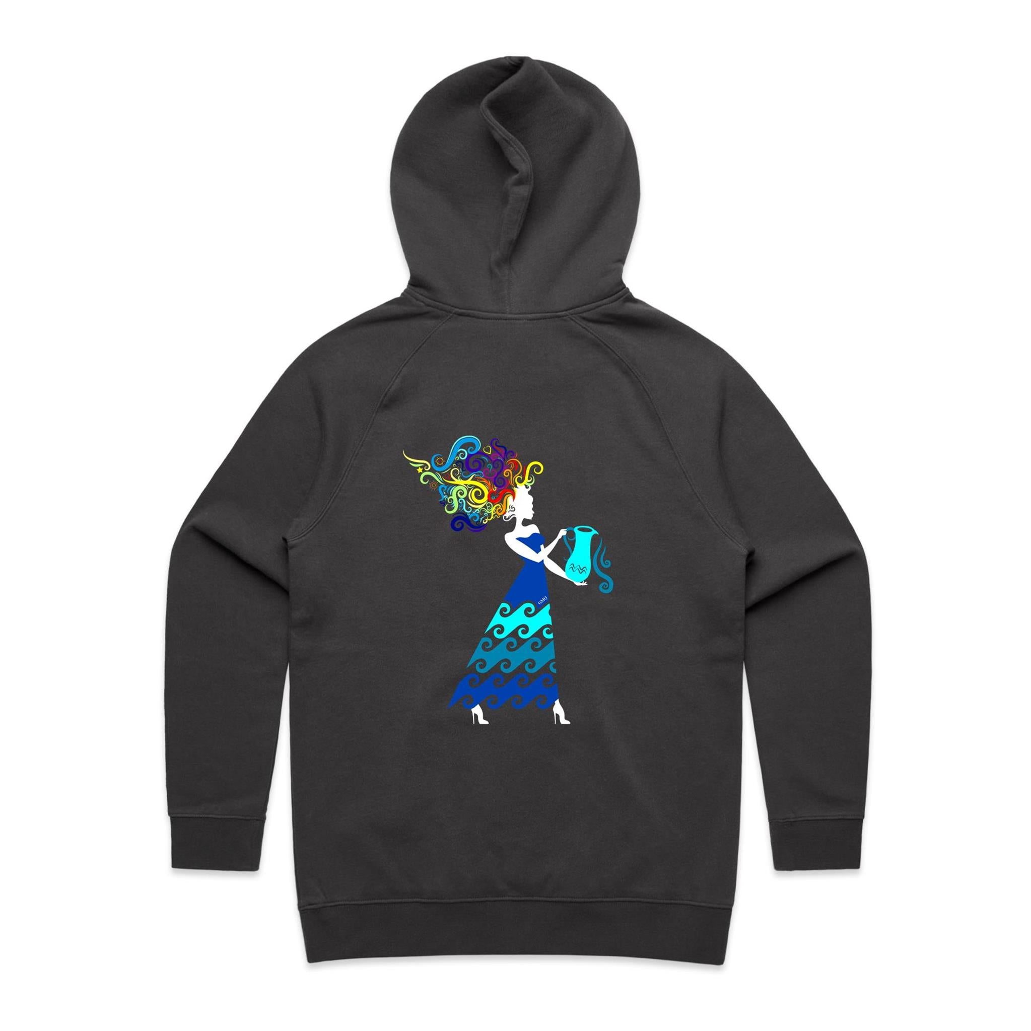 AQUARIUS Hoodie Back Print