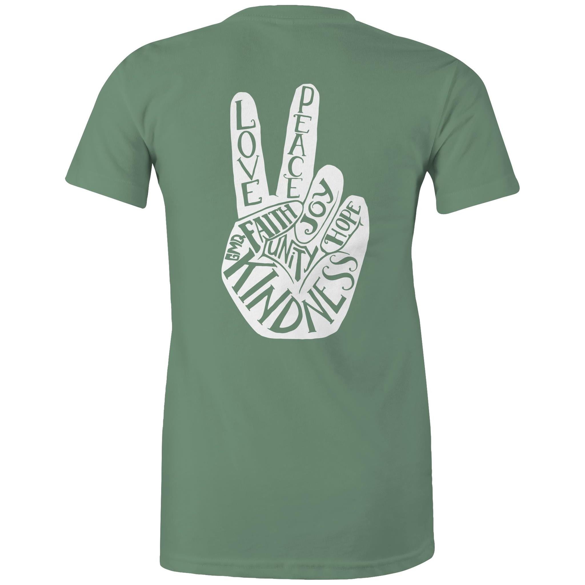 PEACE & LOVE T-Shirt Back Print