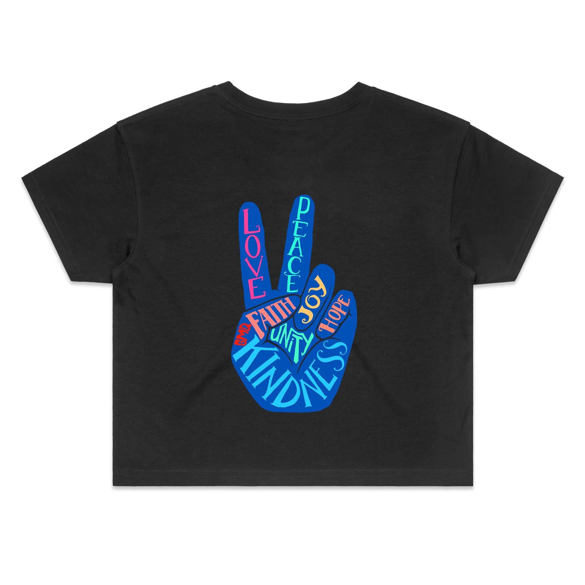 PEACE & UNITY Crop Back Print