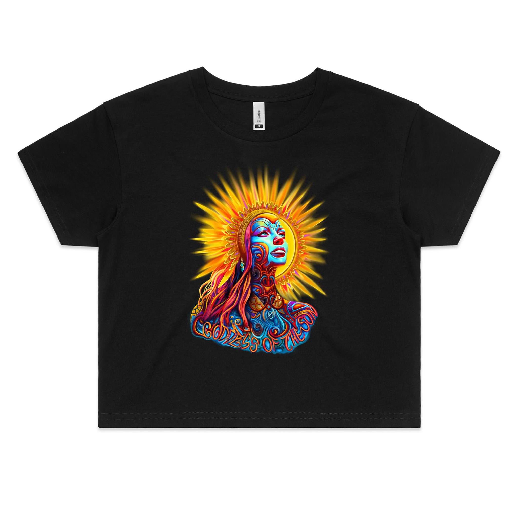 GODDESS OF THE SUN Crop Front Print