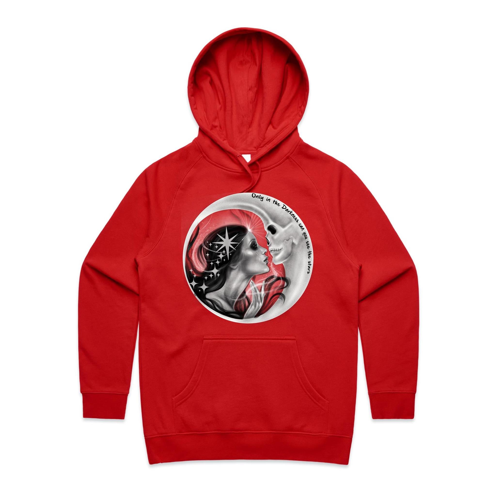 DARK MOON Hoodie Front Print