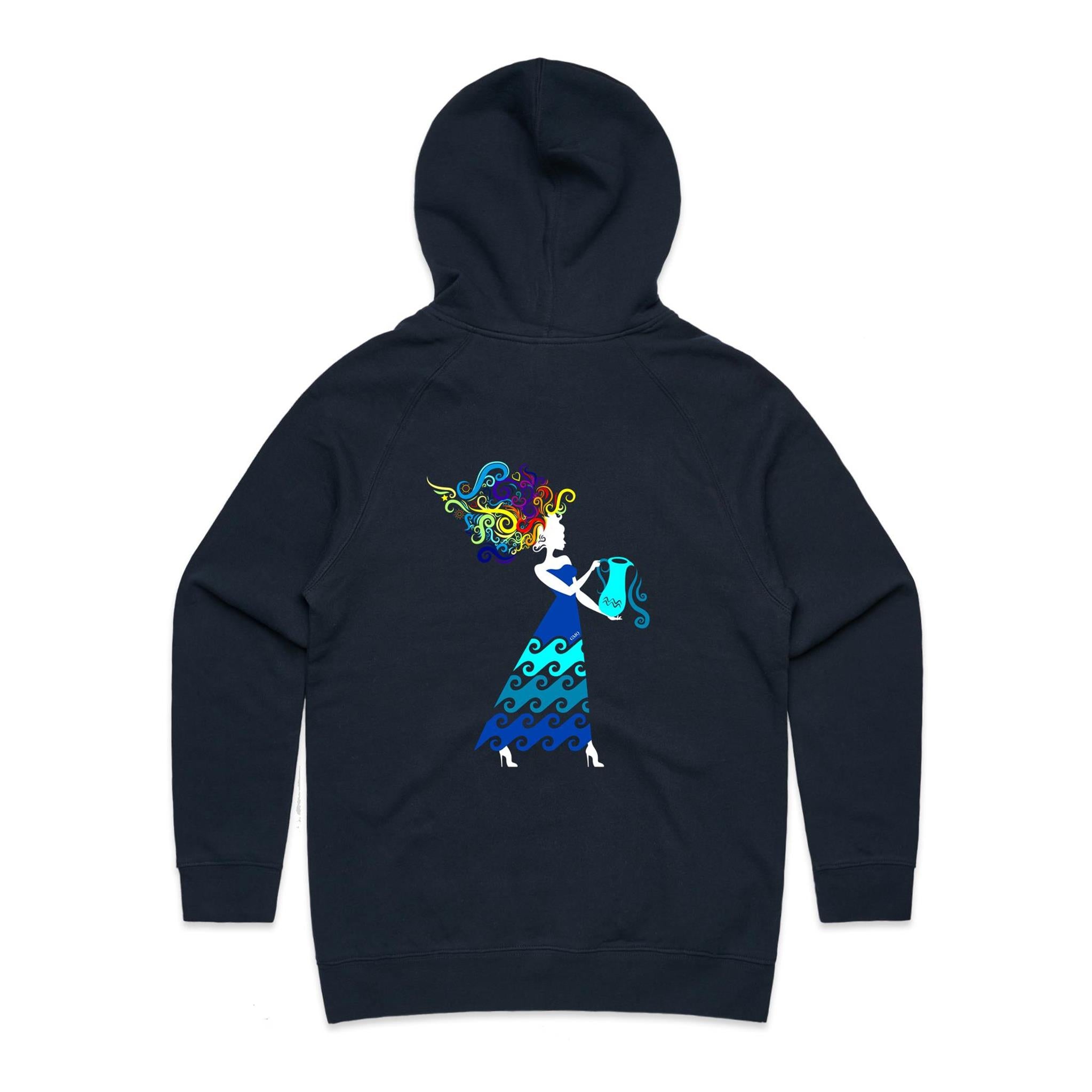 AQUARIUS Hoodie Back Print