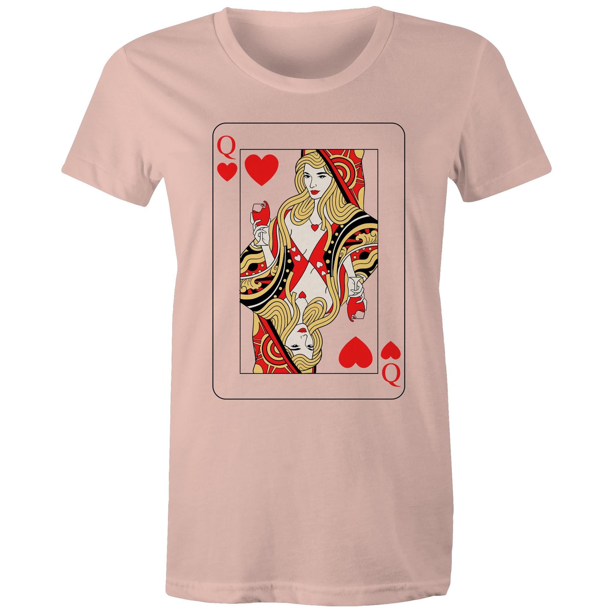 QUEEN OF HEARTS T-Shirt Front Print