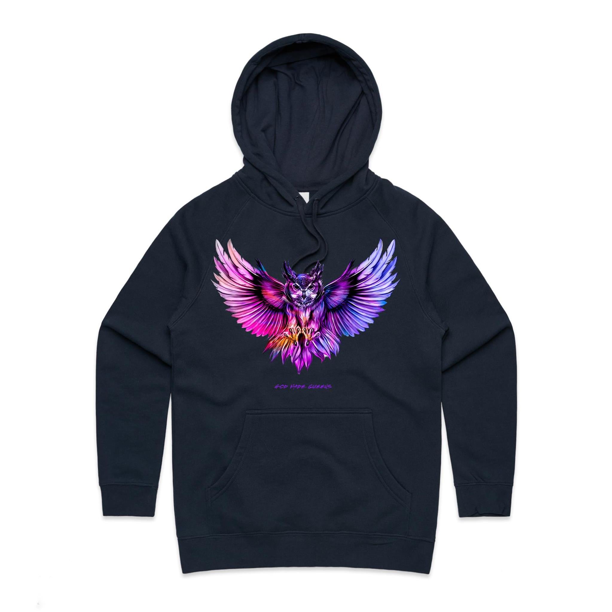 ENCHANTED OWL Hoodie Front Print