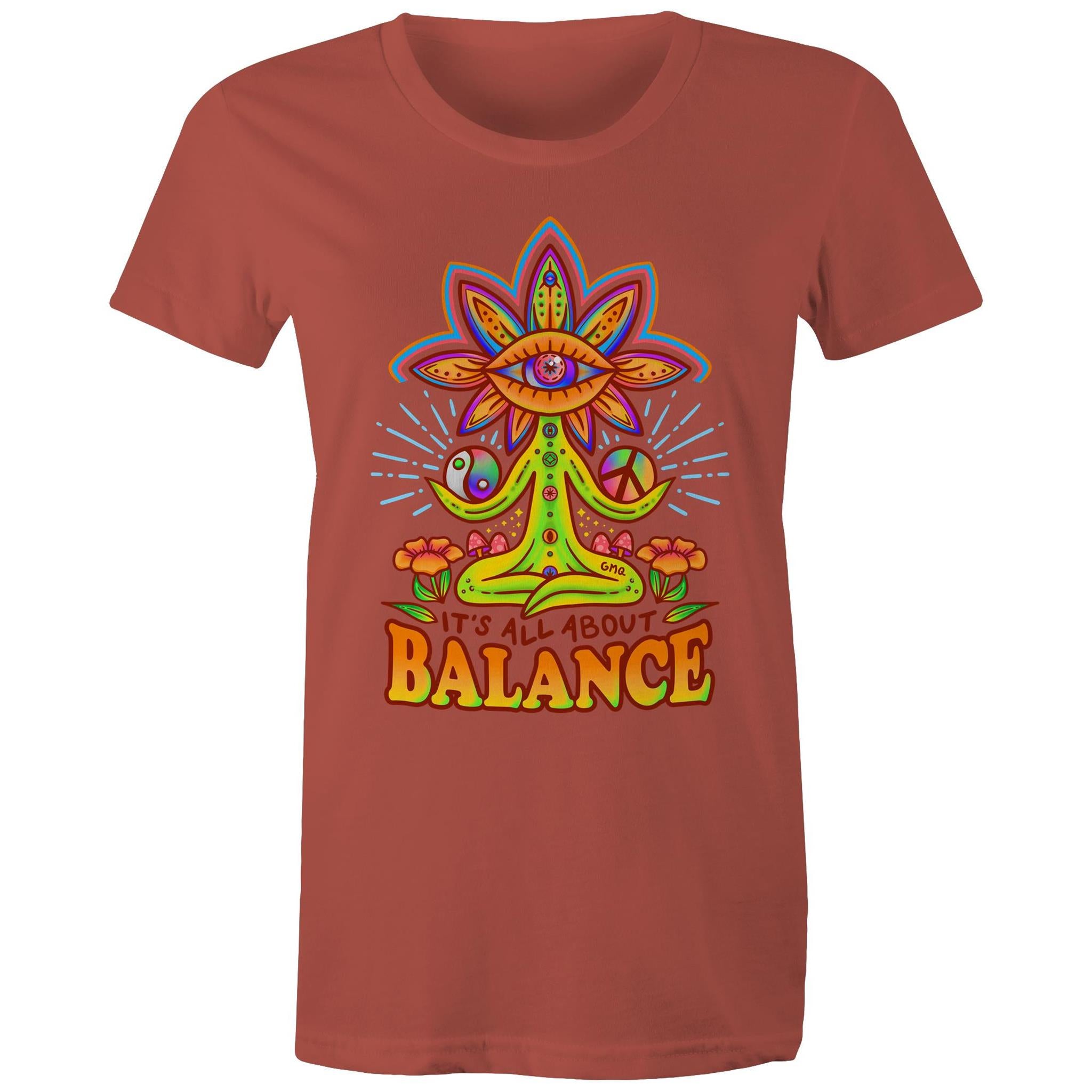 LIFE BALANCE T-Shirt Front Print