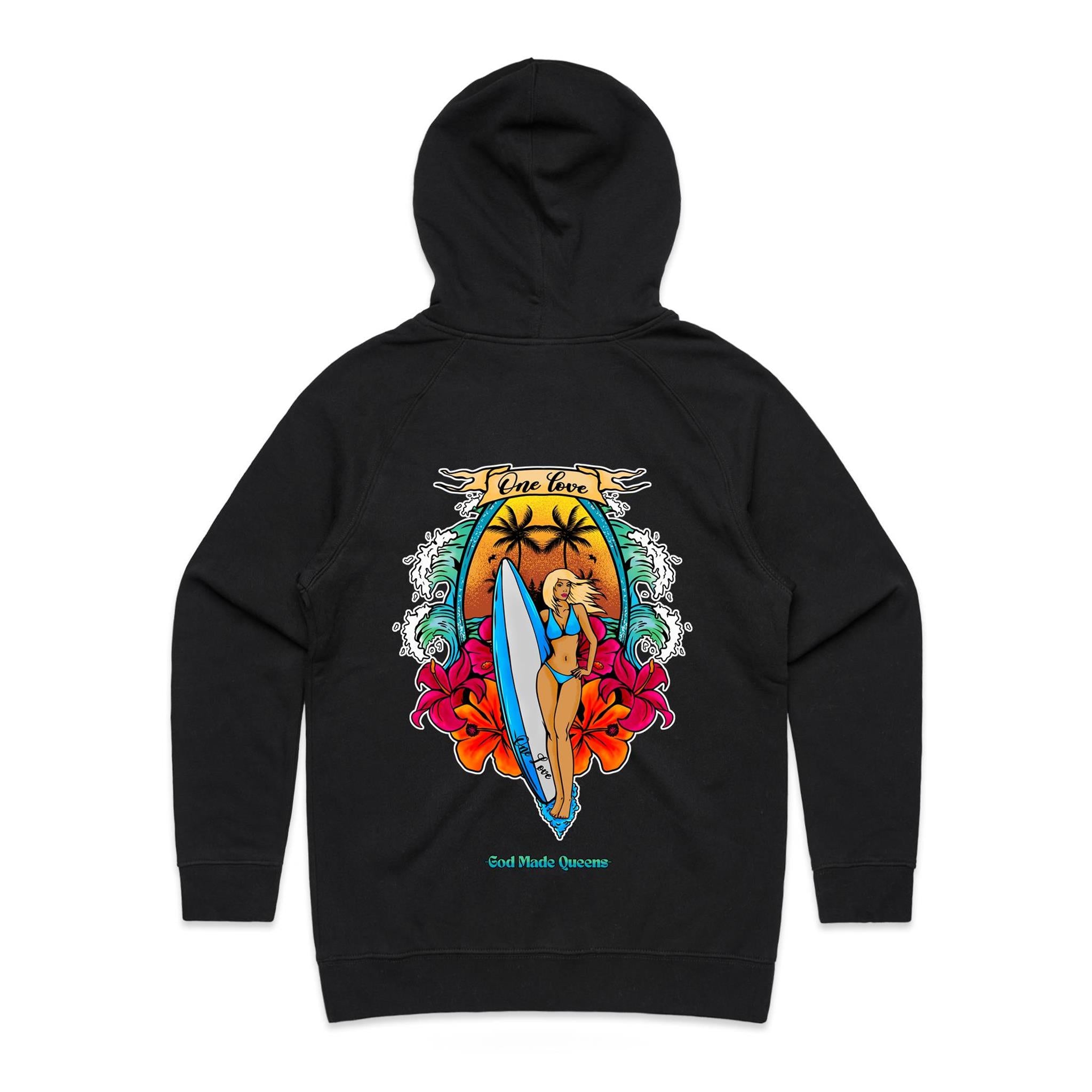 ONE LOVE Hoodie Back Print