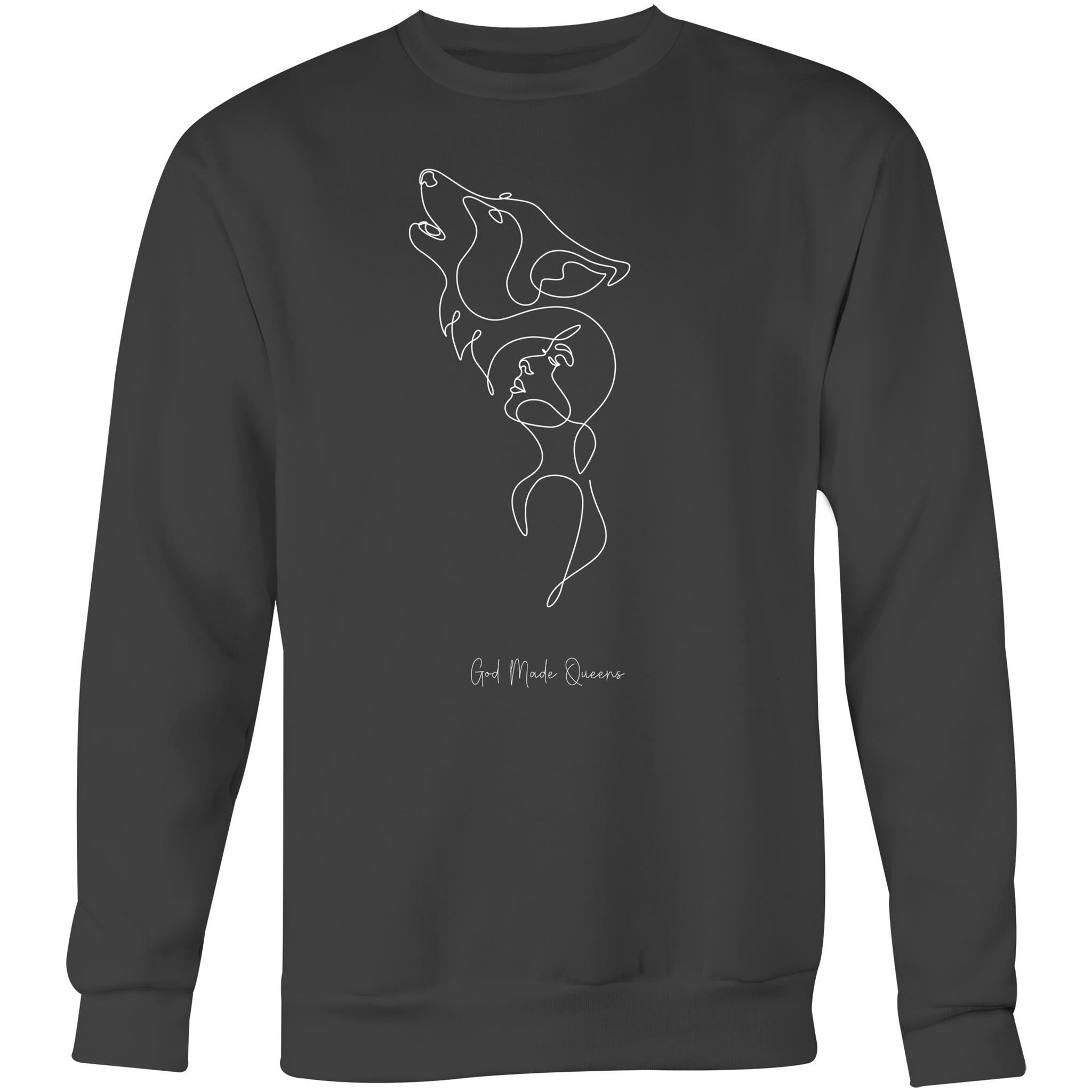 WOLF MOON Sweatshirt Front Print