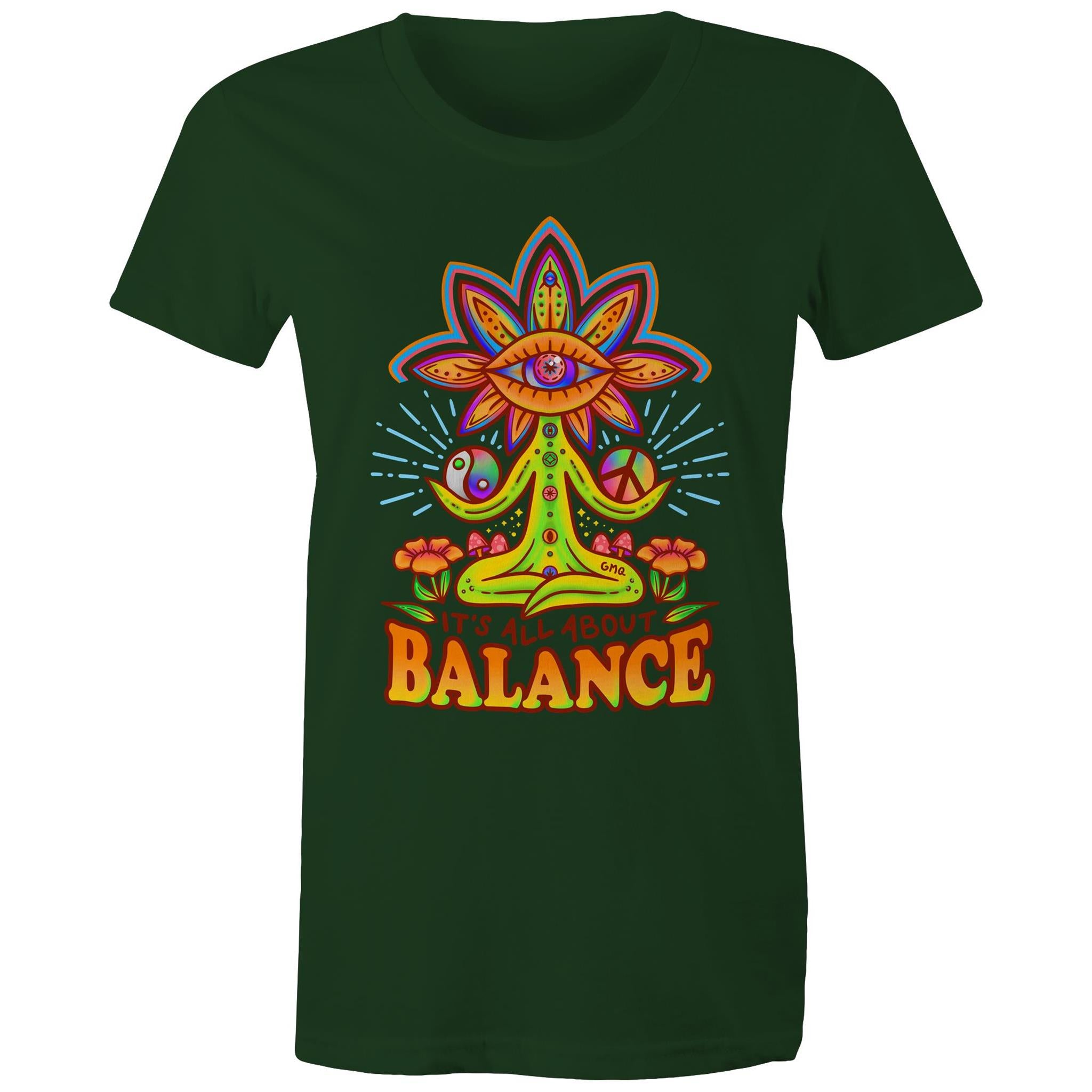 LIFE BALANCE T-Shirt Front Print